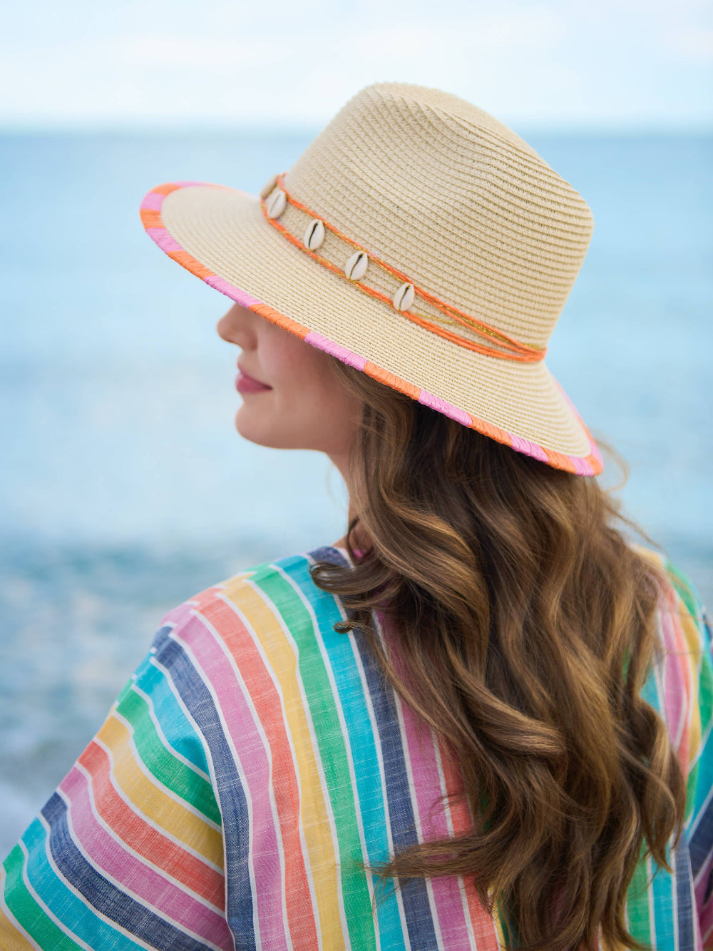 riviera hat on model side view