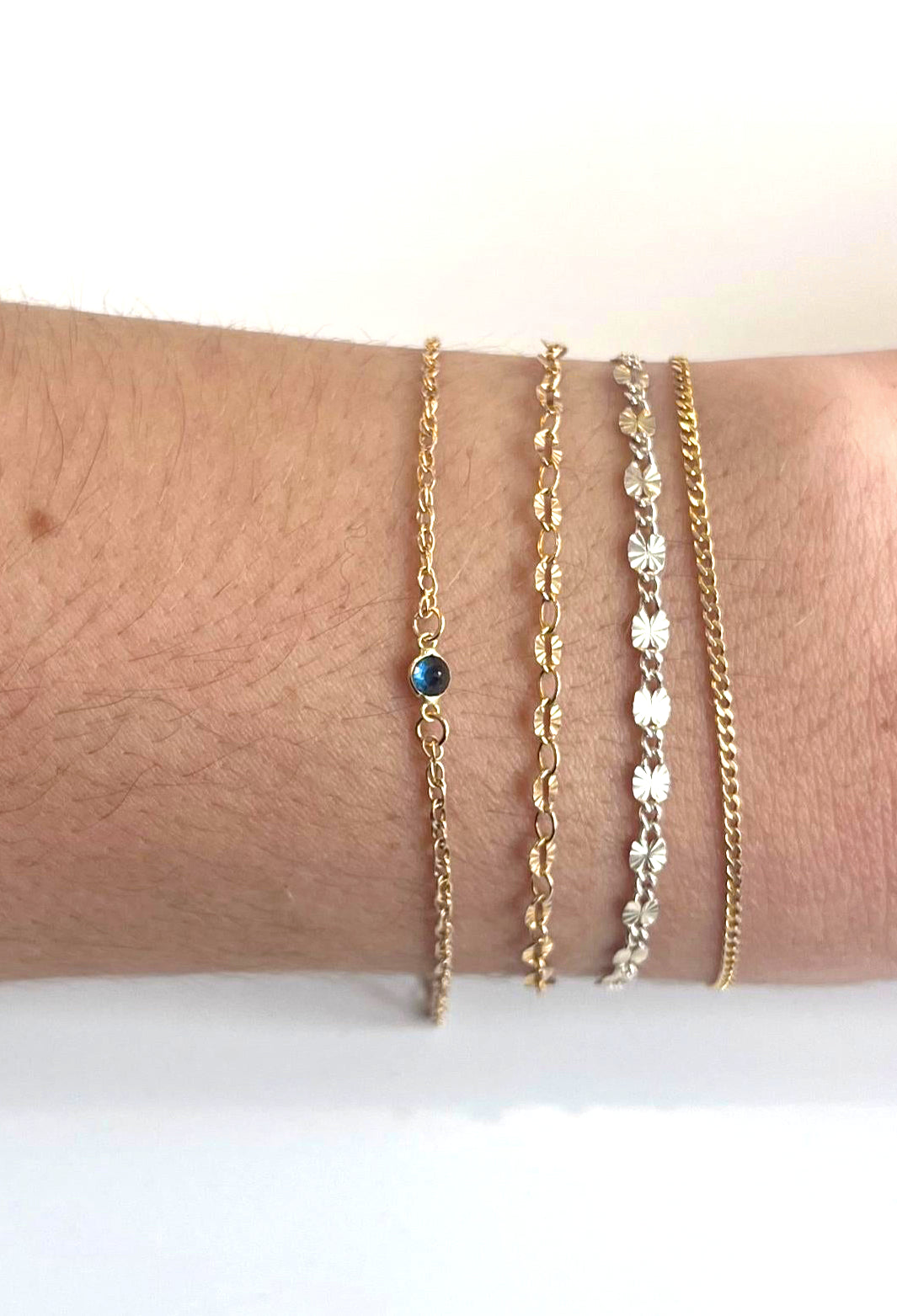 Round Gemstone Charm
