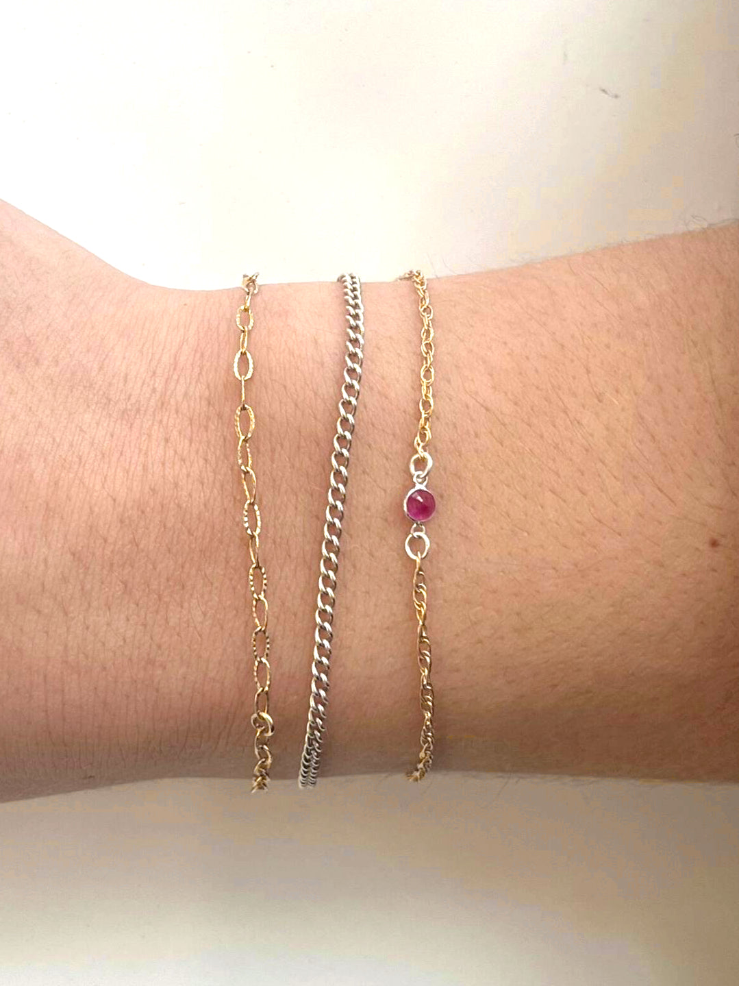 Round Gemstone Charm
