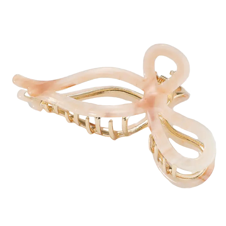 Sabrina Garden Claw Clip in Light Pink
