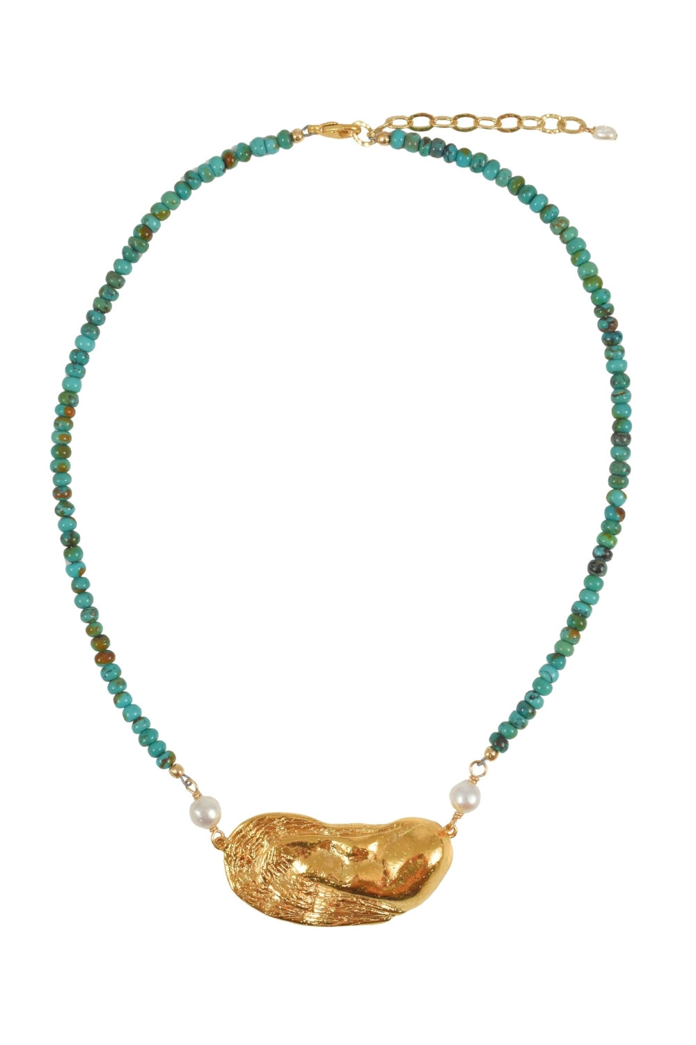 Santee Oyster Necklace in Turquoise