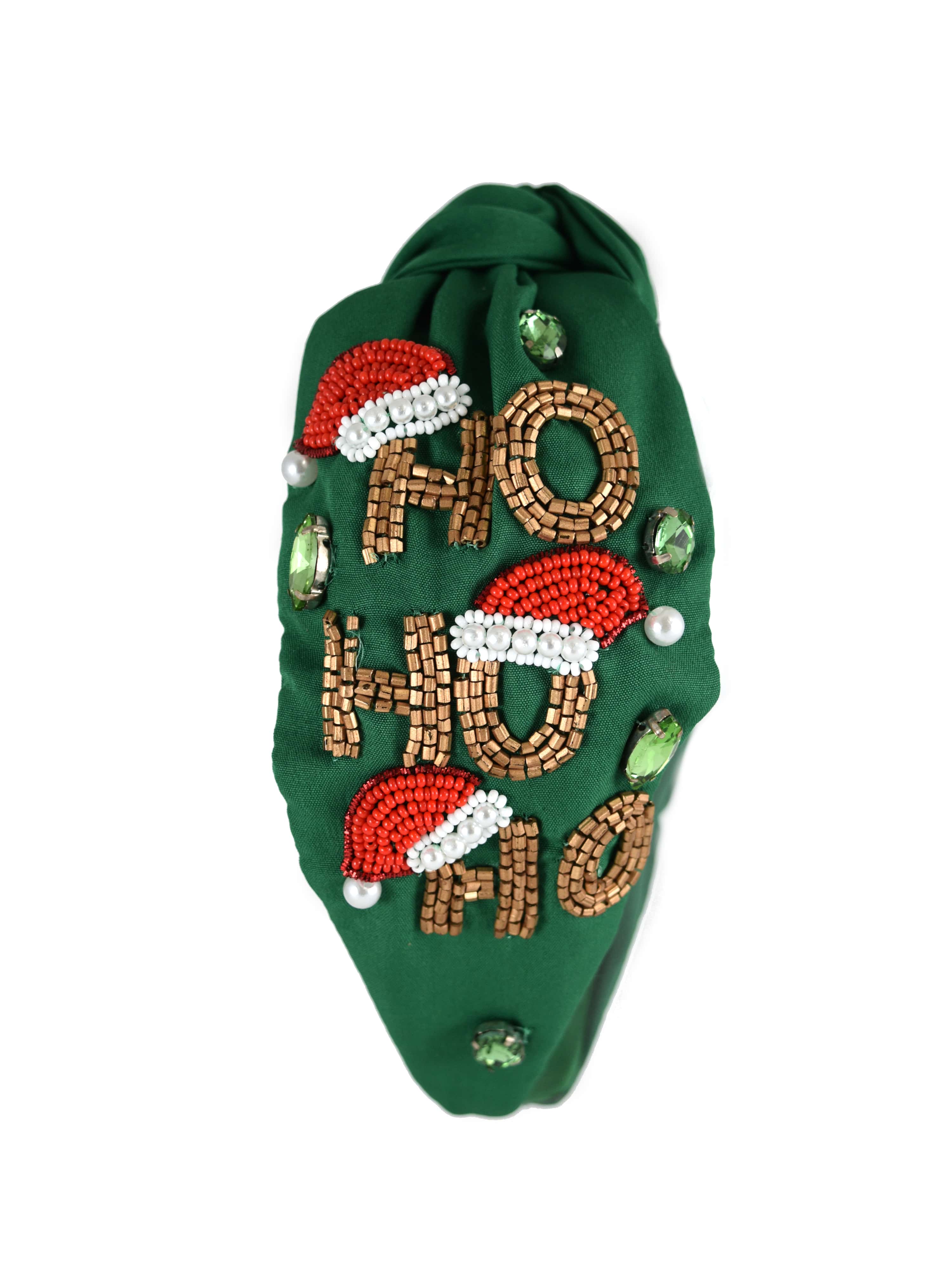 Sassy Santa Headband in Green