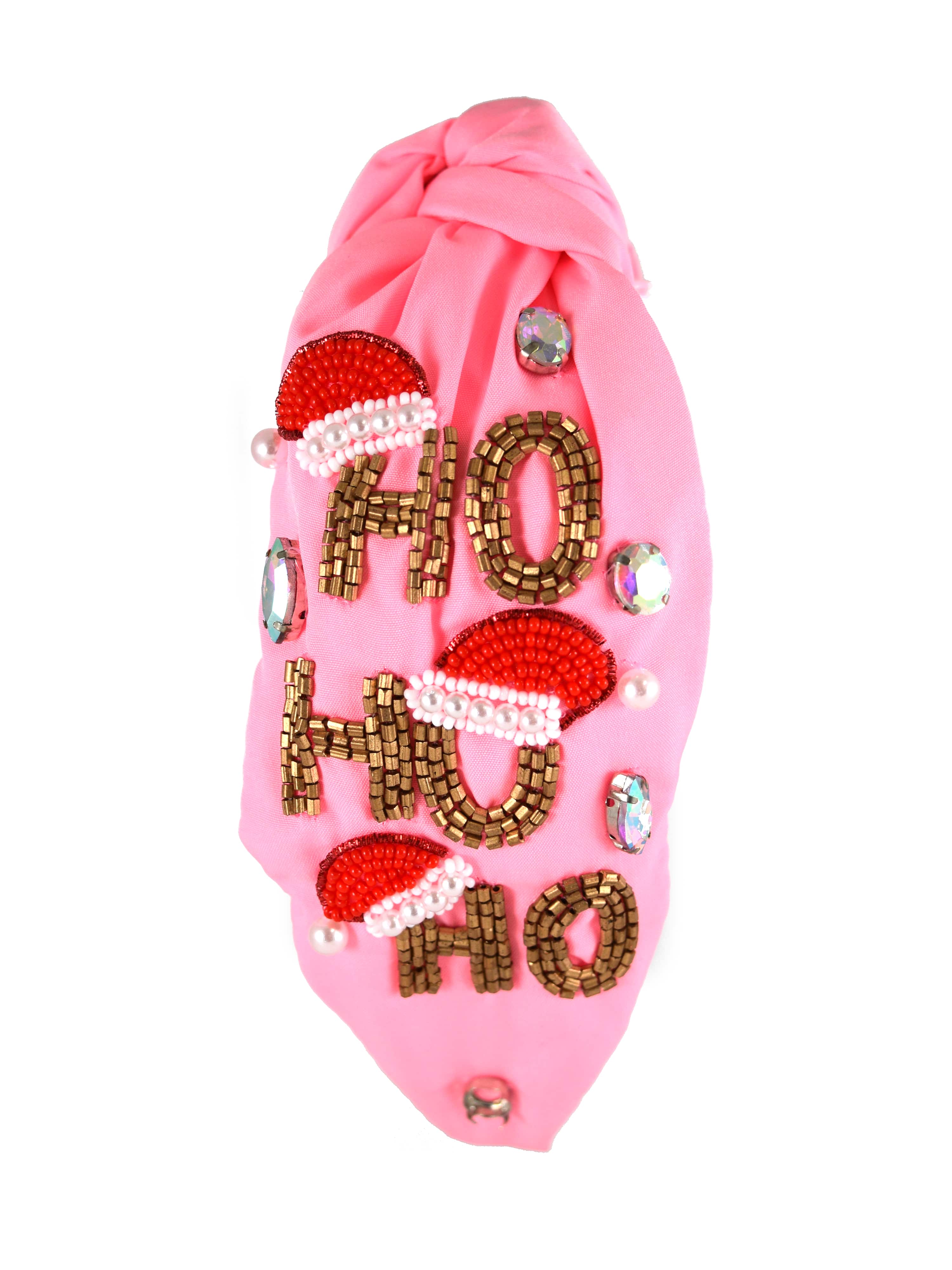Sassy Santa Headband in Pink