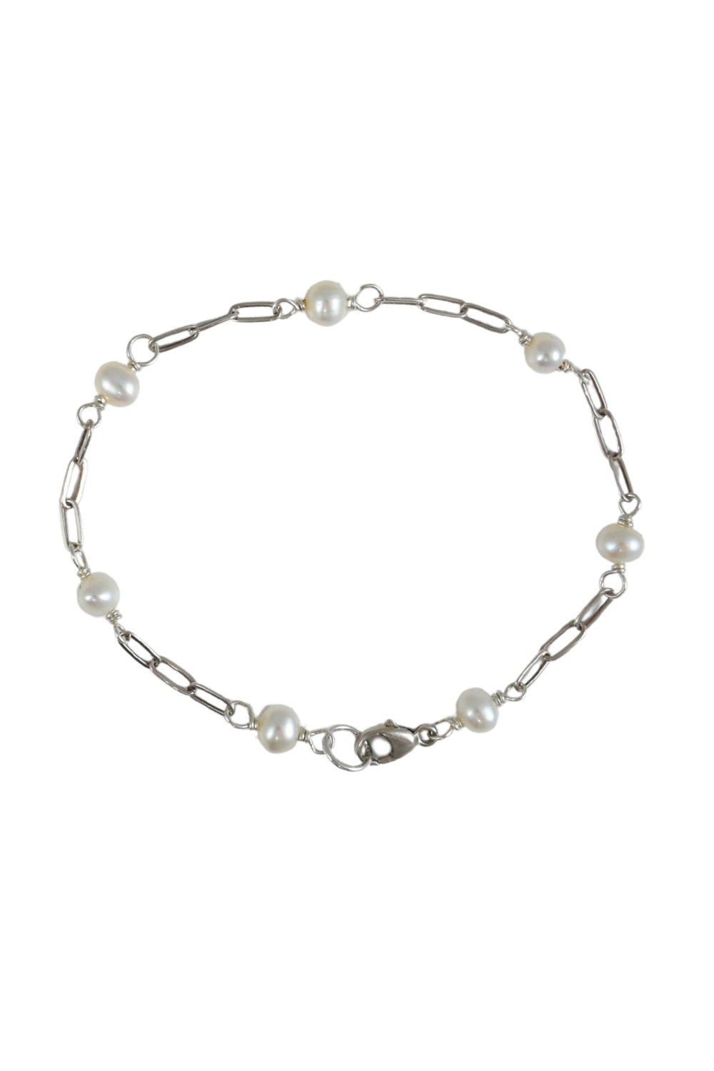Saturn Bracelet in Pearl
