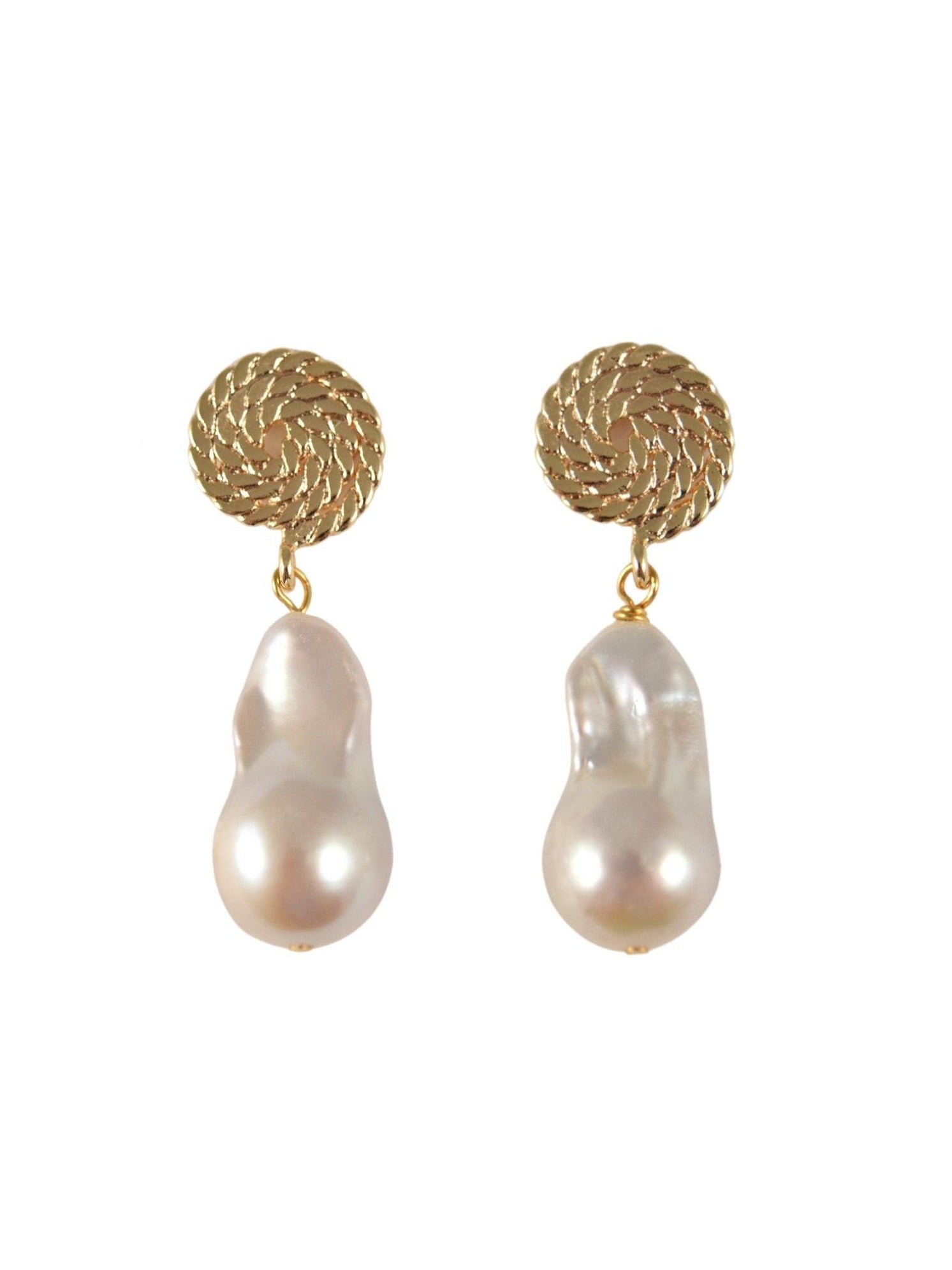 Seabreeze Earrings in White Pearl