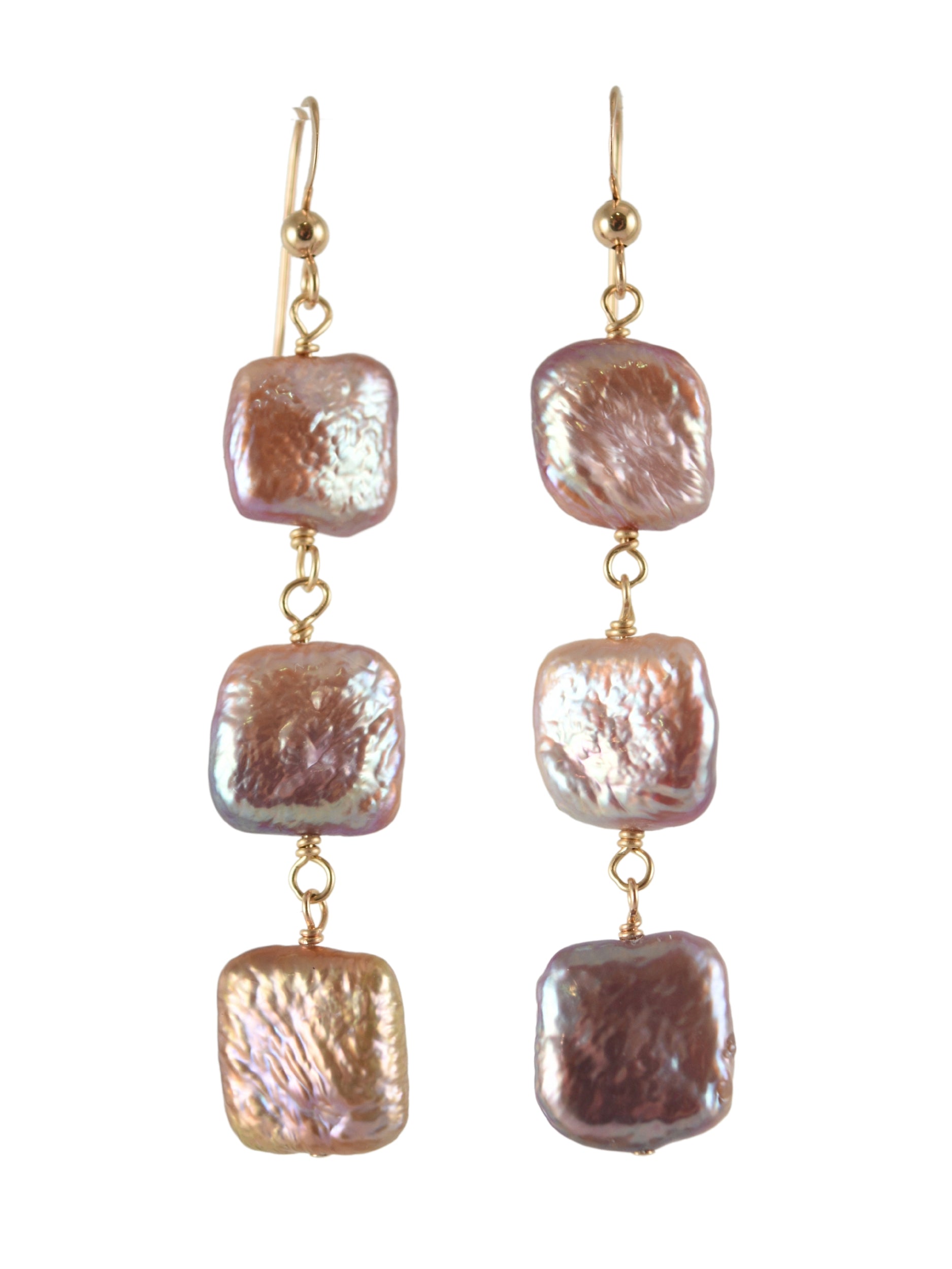 Senna Square Pearl Earrings