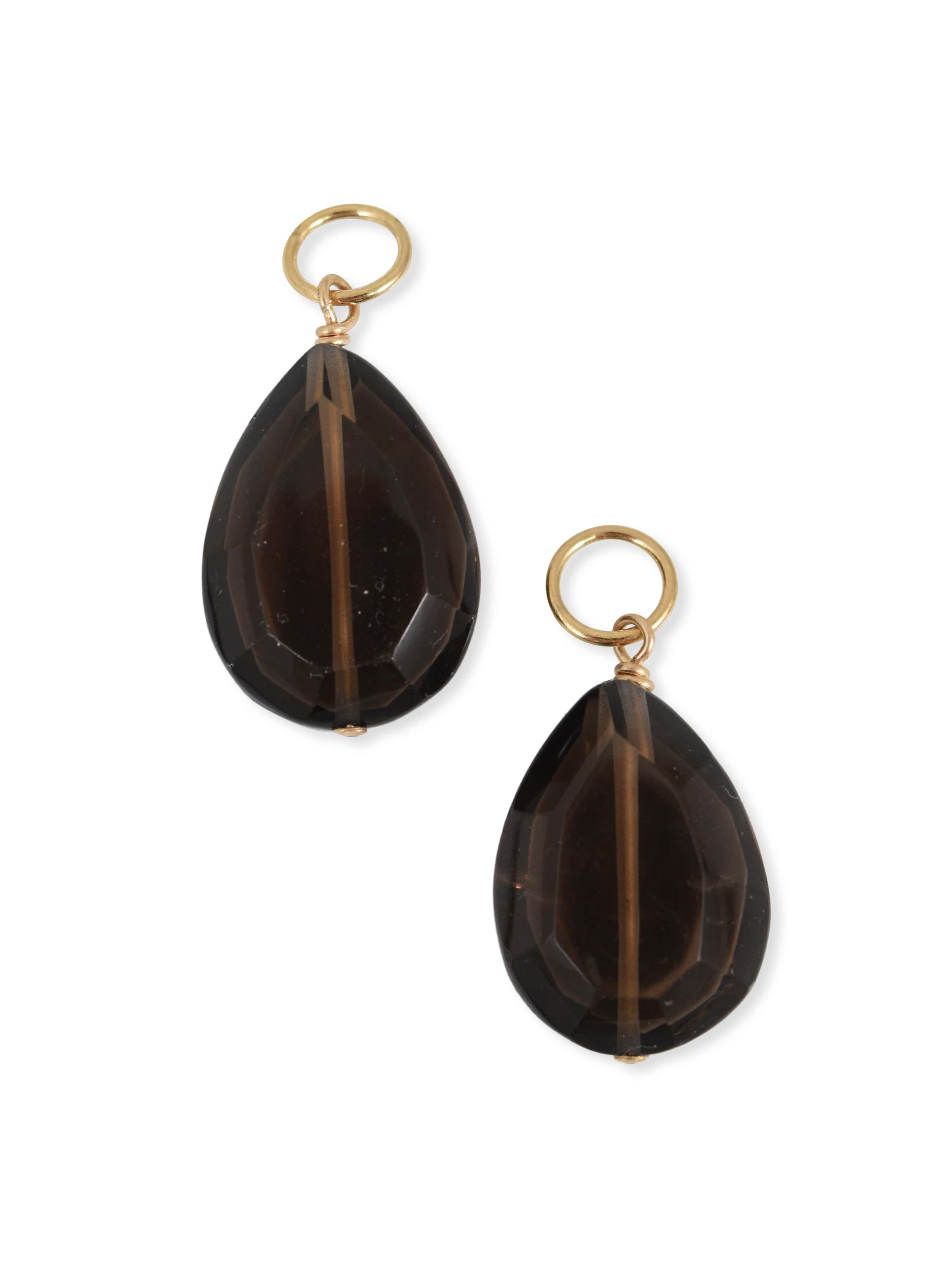 Smoky Quartz Teardrop Charm