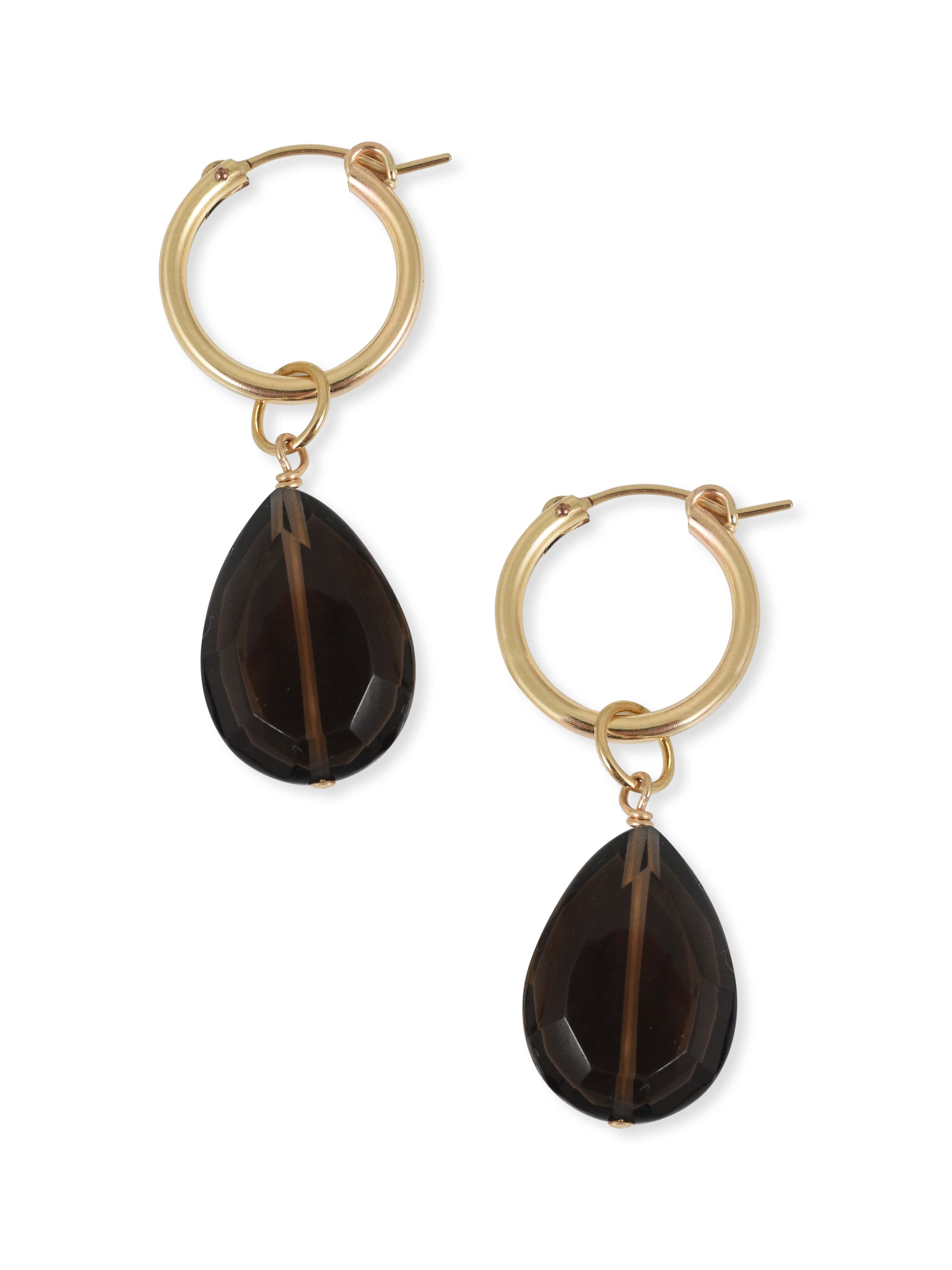 Smoky Quartz Teardrop Charm