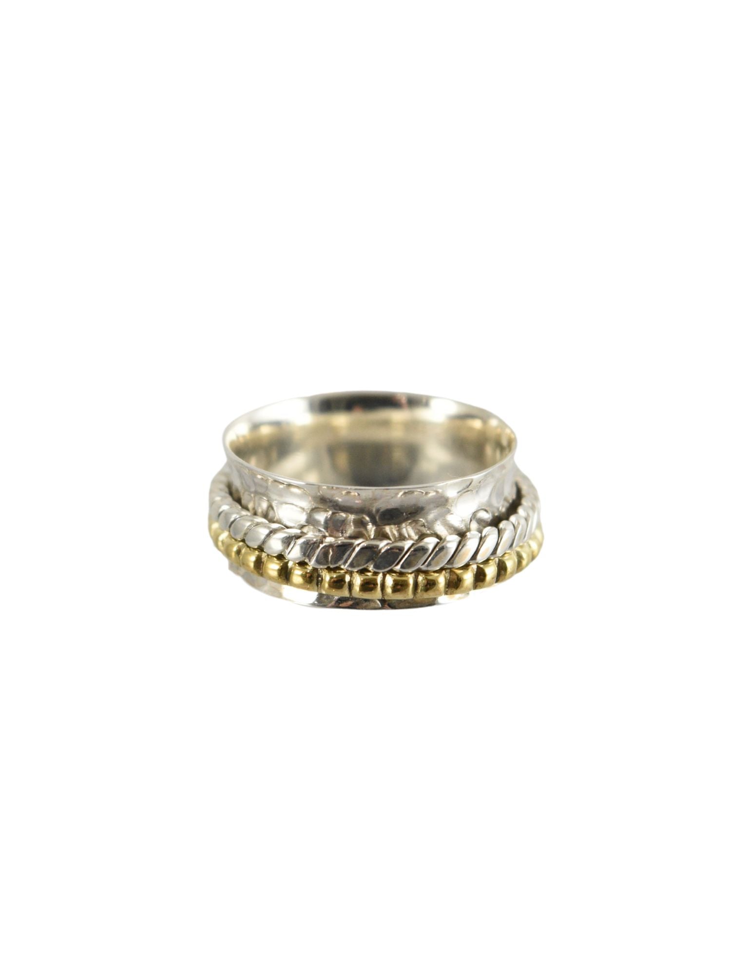 Two Tone Spinner Ring