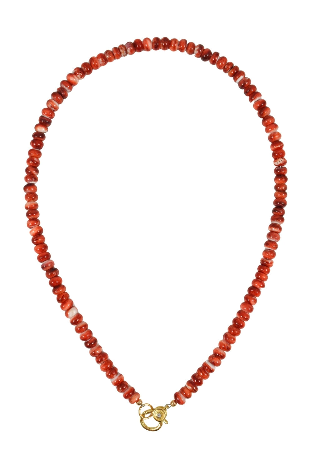 Spiny Oyster Necklace in Red