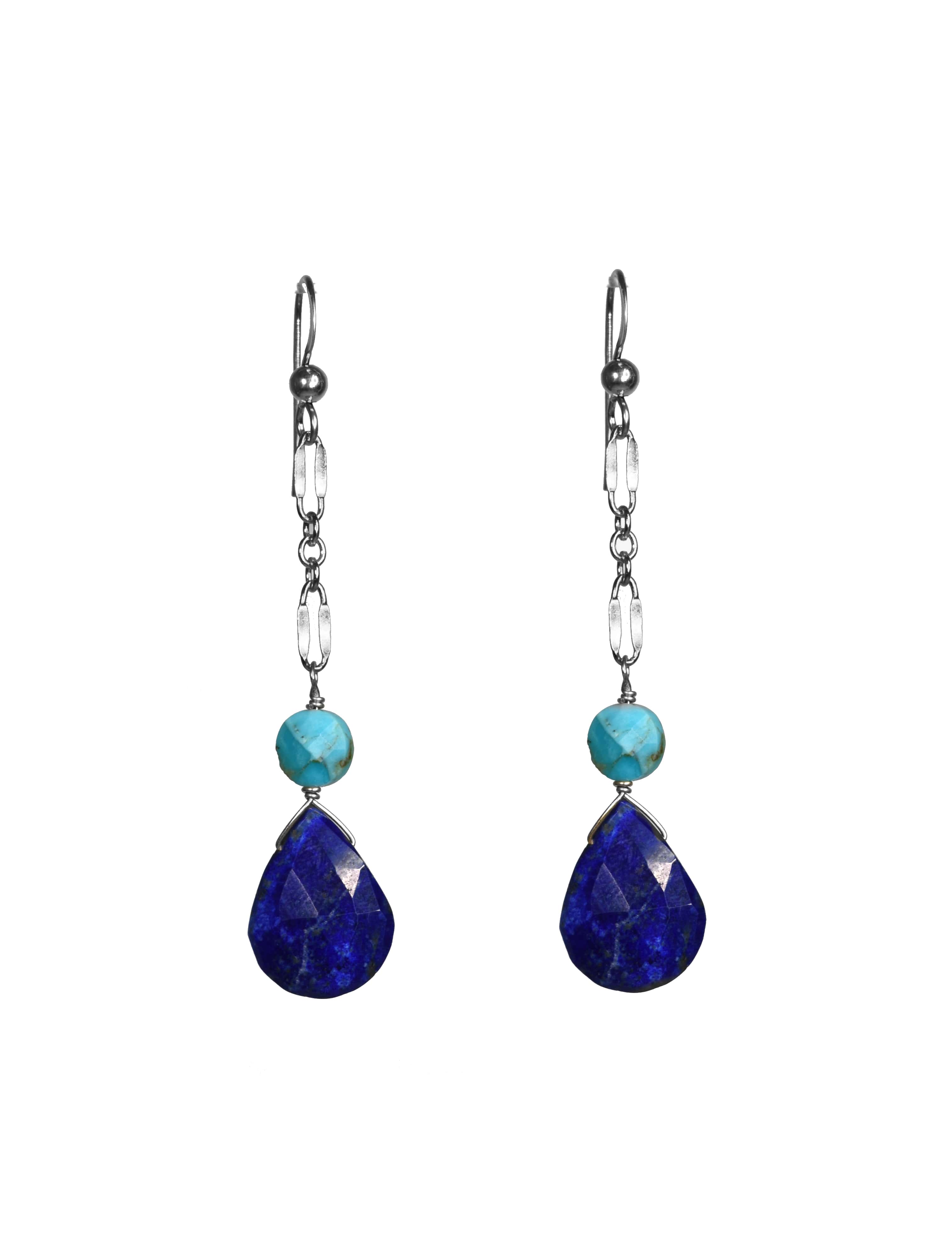 Landon Lapis Earrings