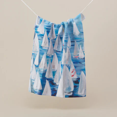 Sailboat Tea Towel