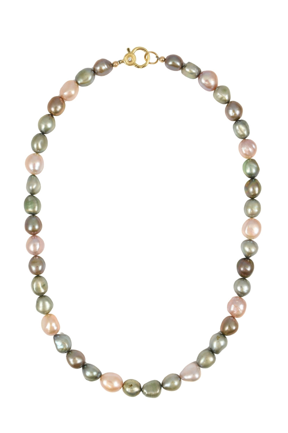 Three Toned Pearl Necklace