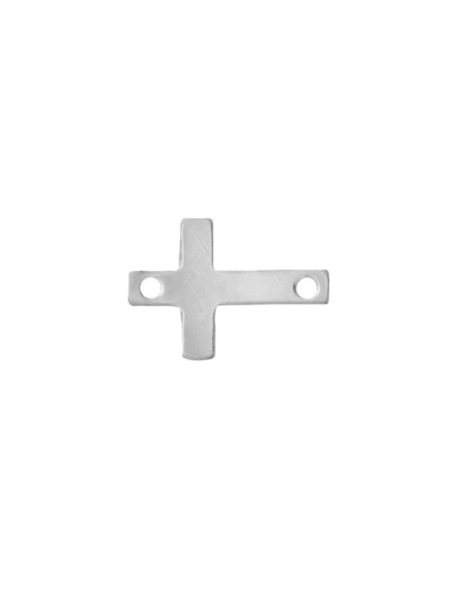 Tiny Cross Charm in Sterling Silver