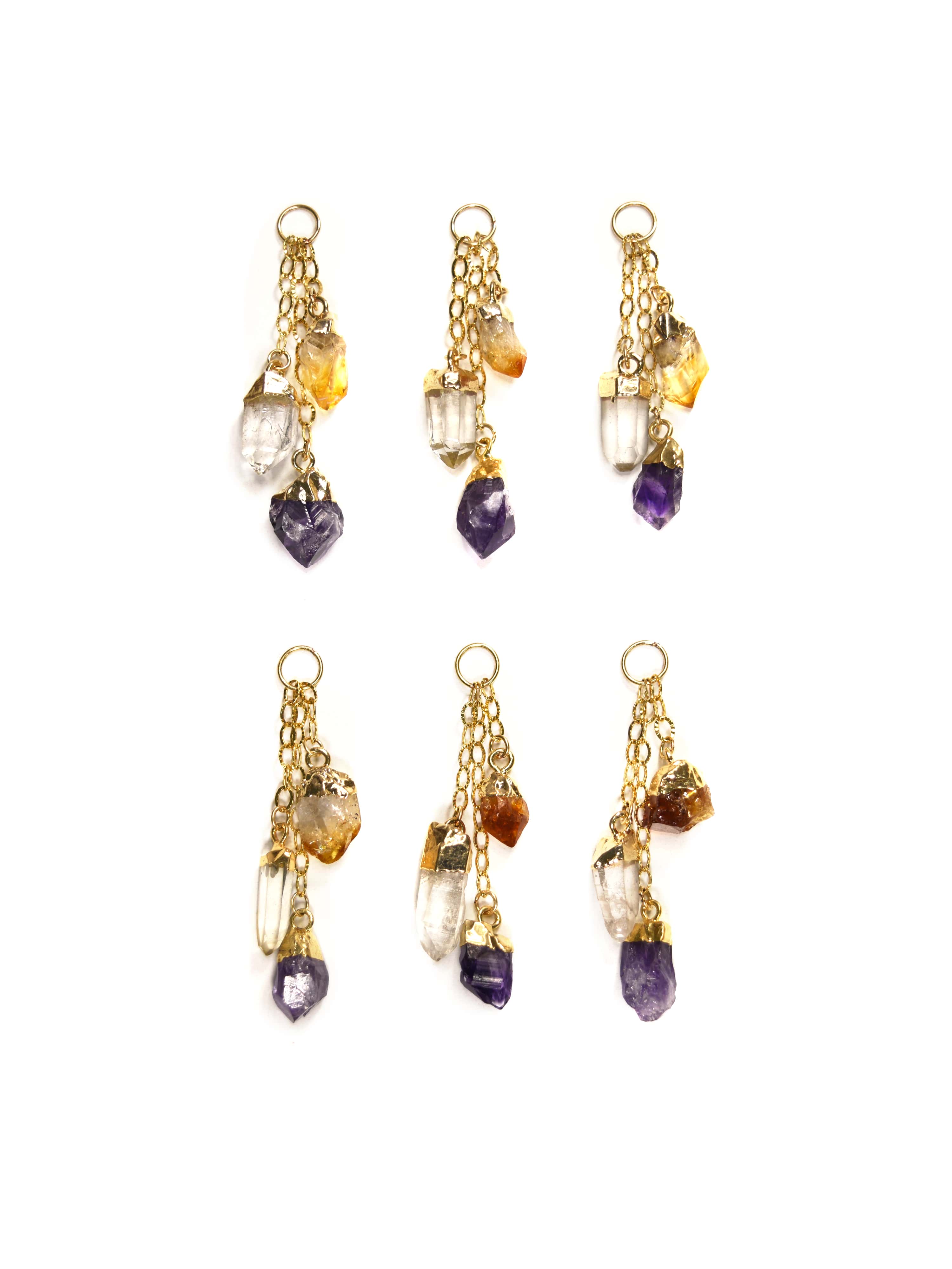Triple Crystal Charm
