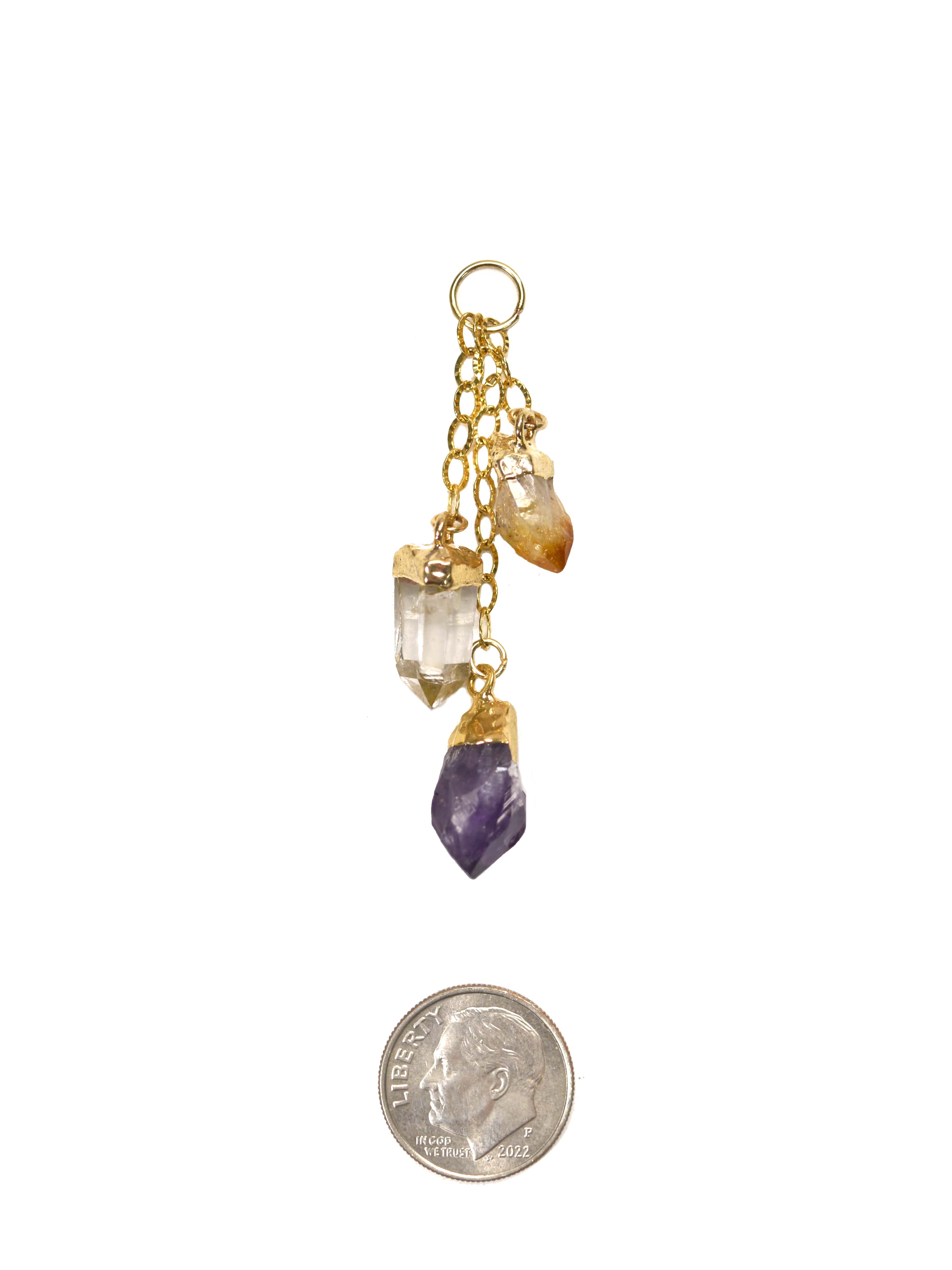 Triple Crystal Charm