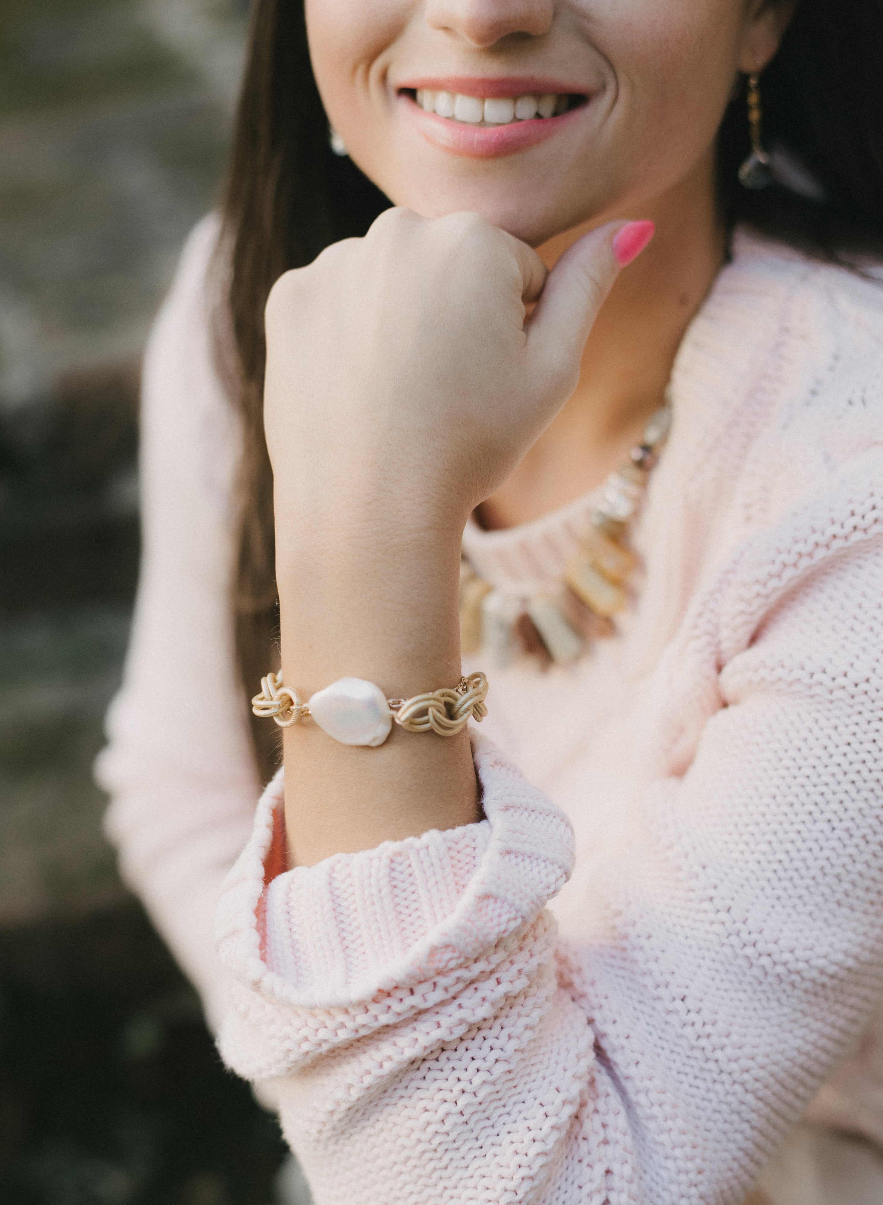 Tula Bracelet in White Pearl