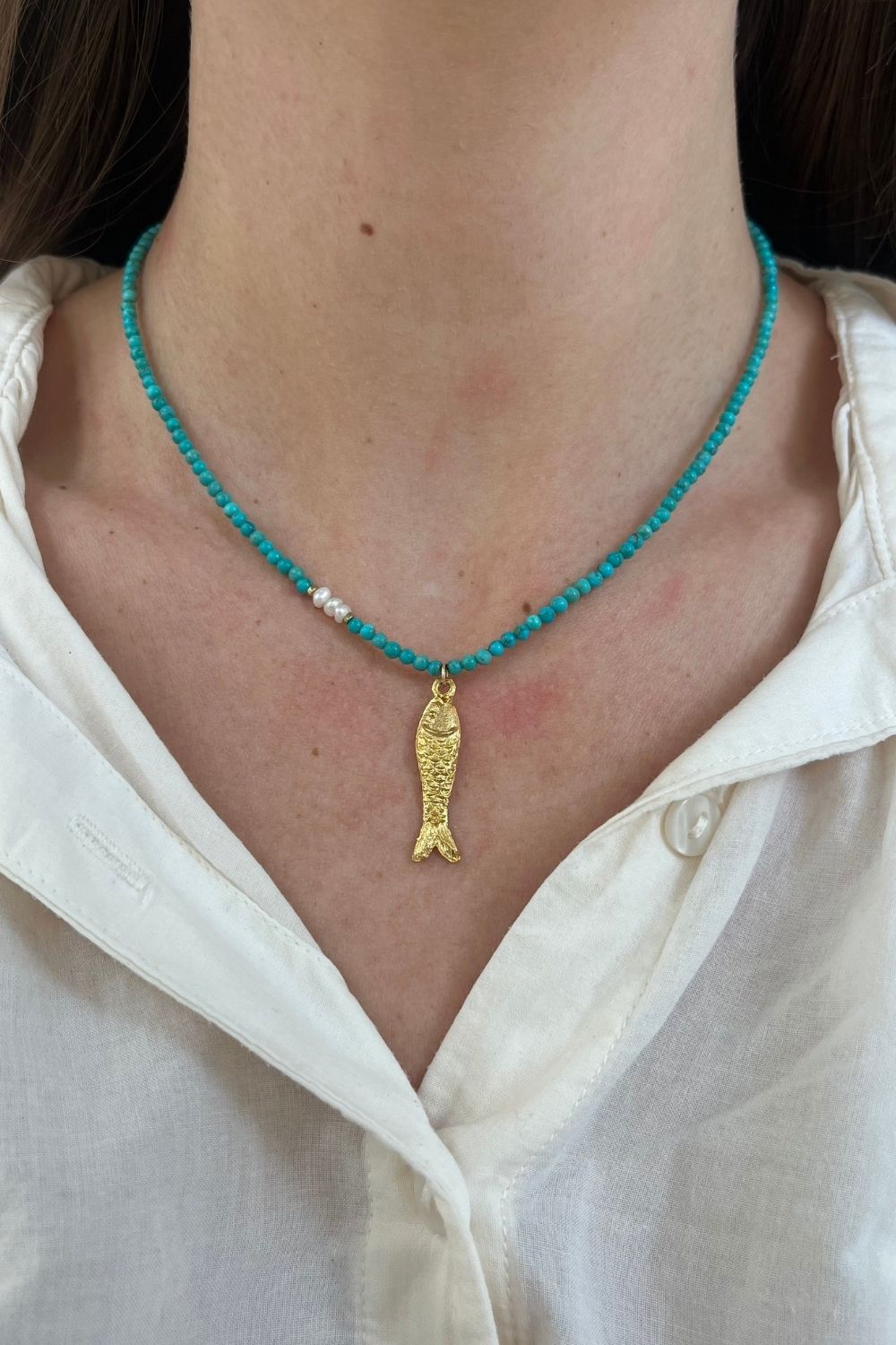 Turquoise Fin Necklace
