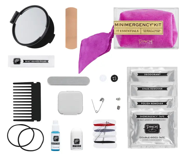 Velvet Scarf Minimergency Kit in Orchid