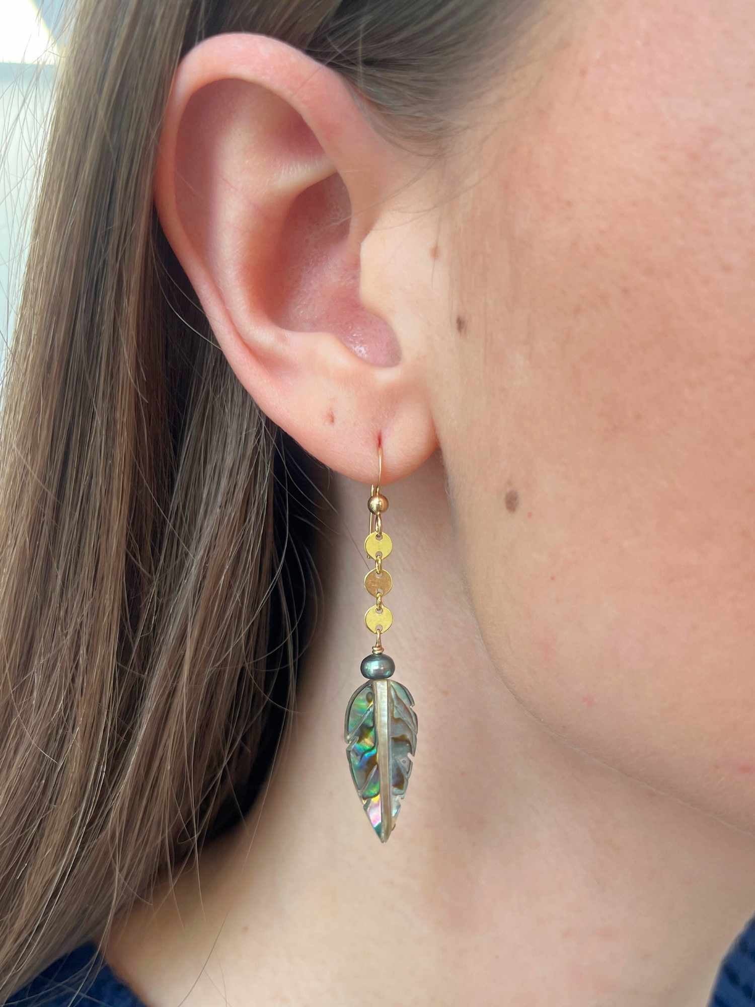 Wanderlust Earrings in Abalone