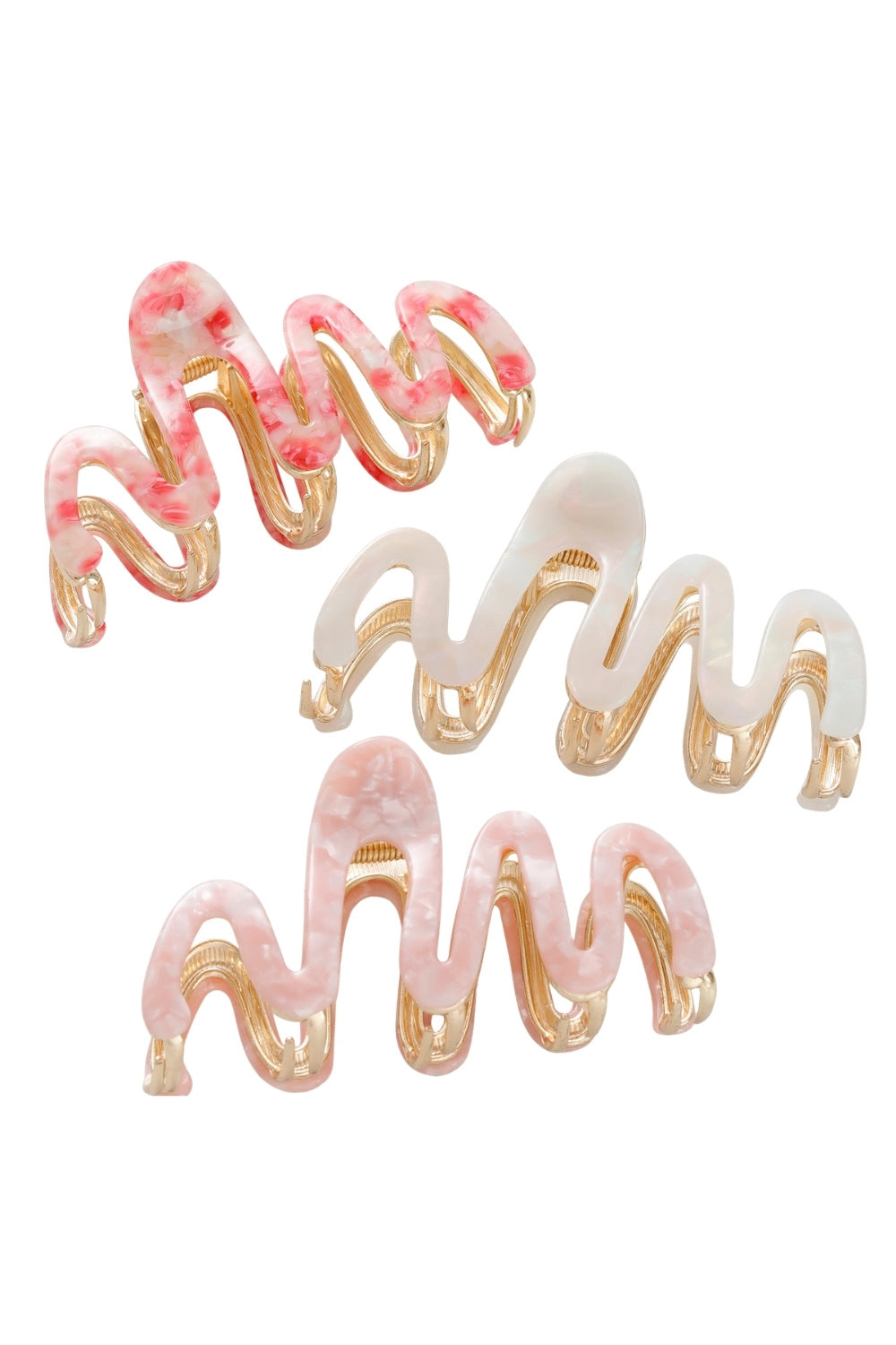 Wave Rosé Claw Clip