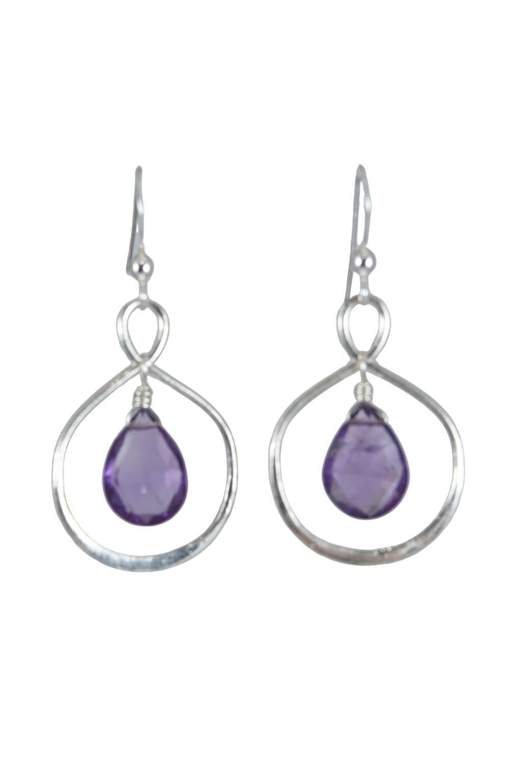 Neptune Earrings in Amethyst