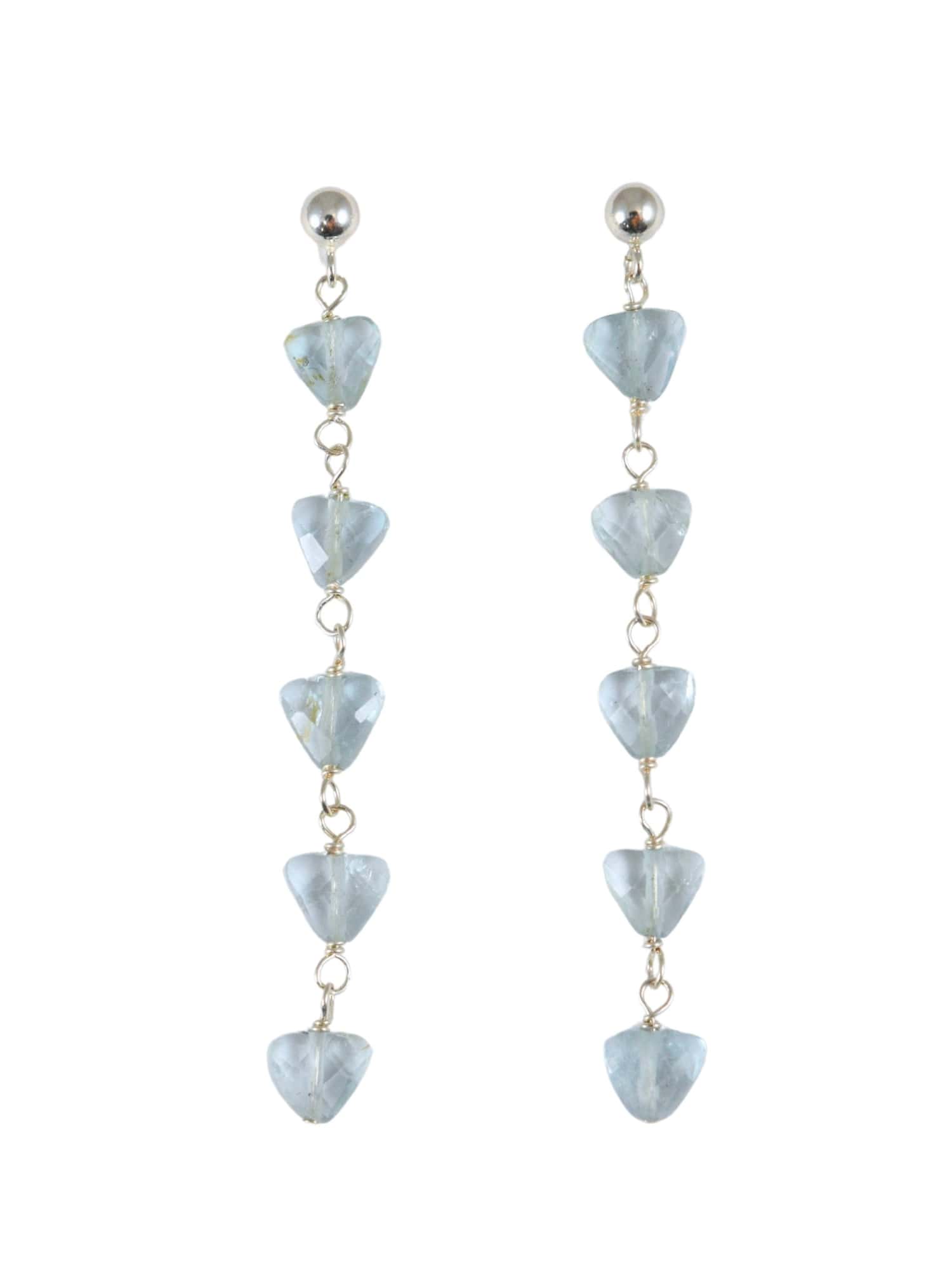 Aquamarine Apex Earrings