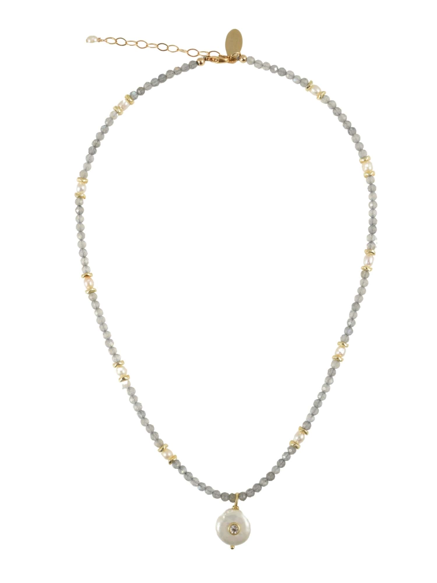 Astral Bloom Necklace in Labradorite