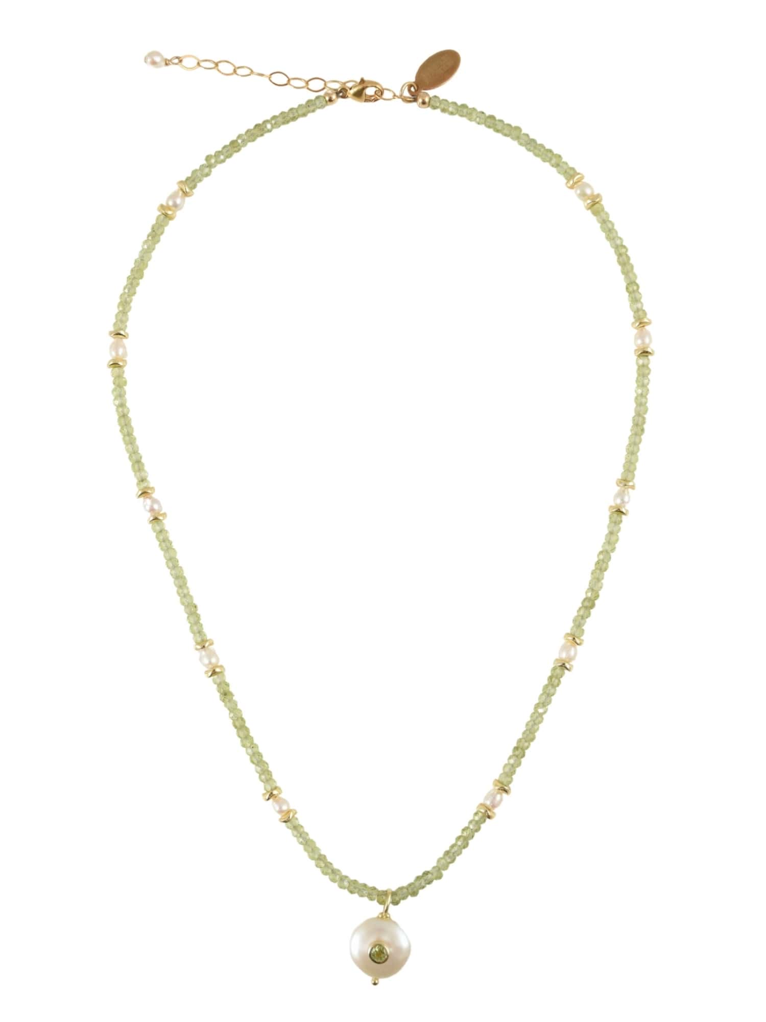 Astral Bloom Necklace in Peridot