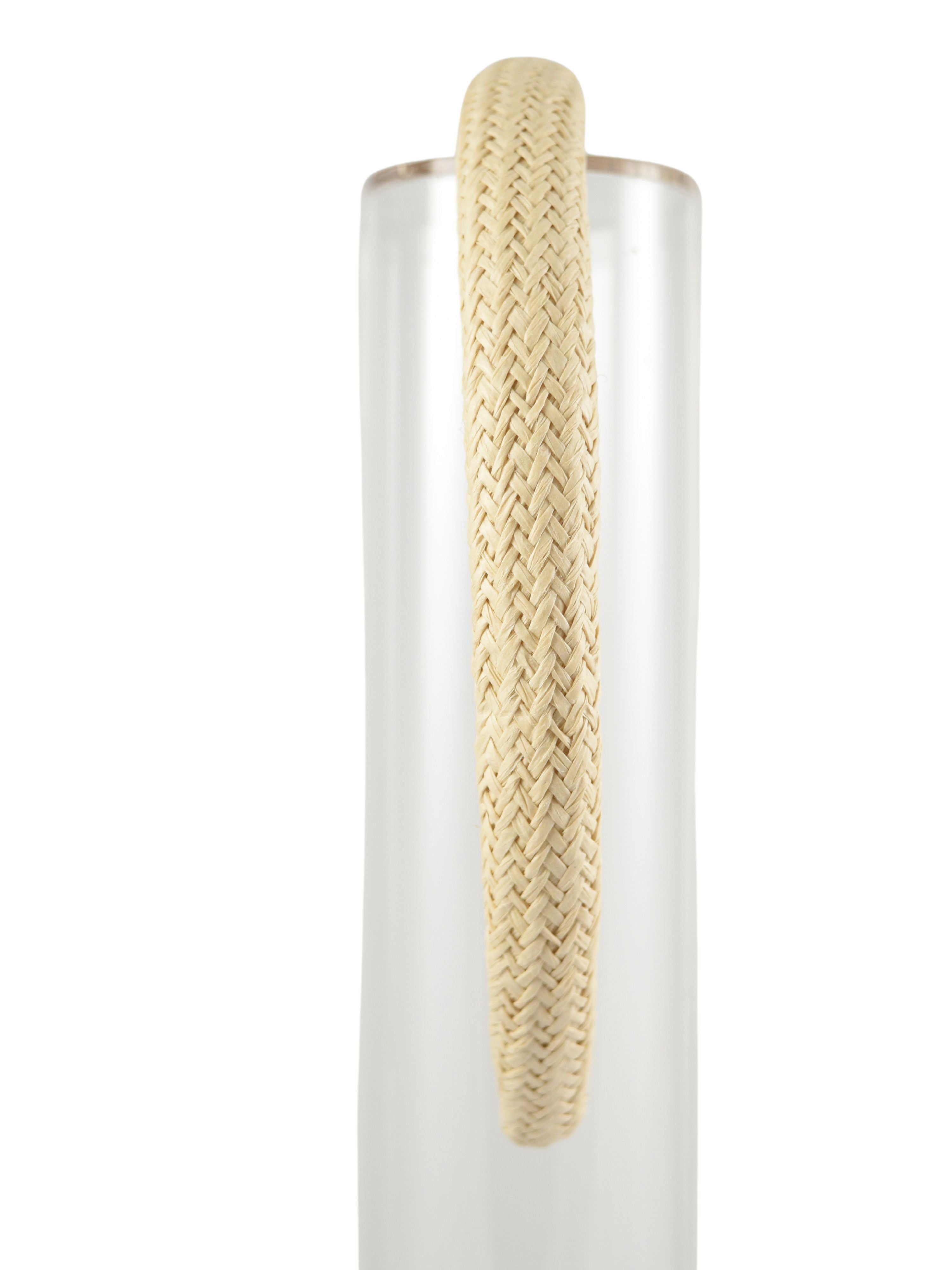 Skinny Rattan Headband cream
