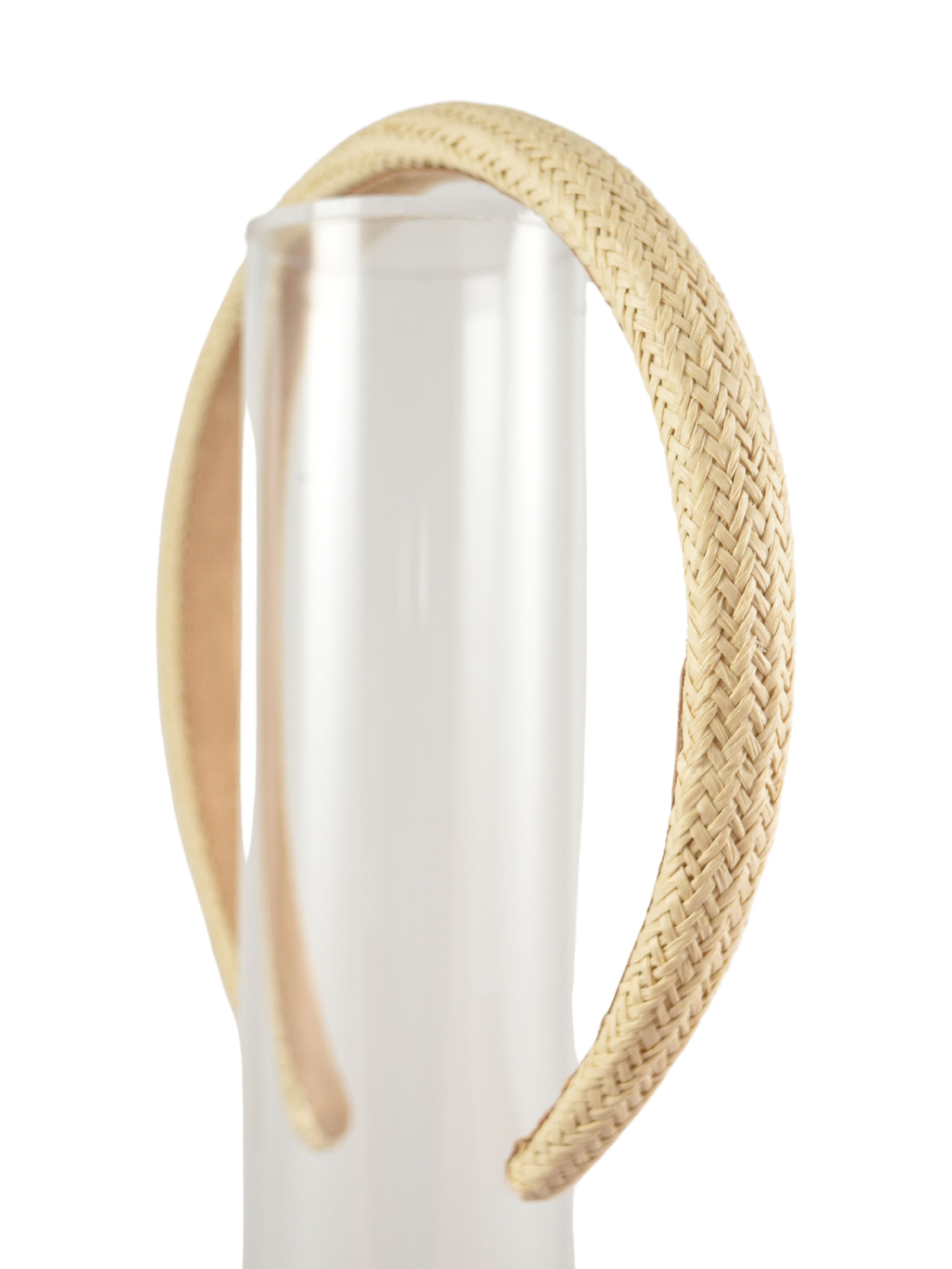 Skinny Rattan Headband cream