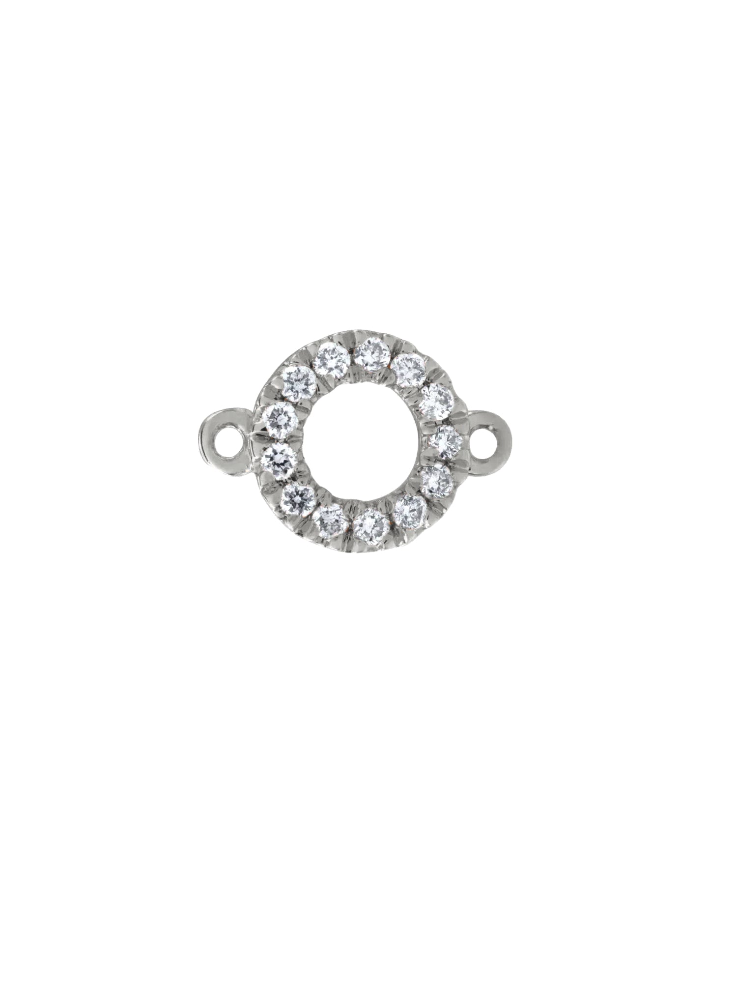 Diamond Circle Charm
