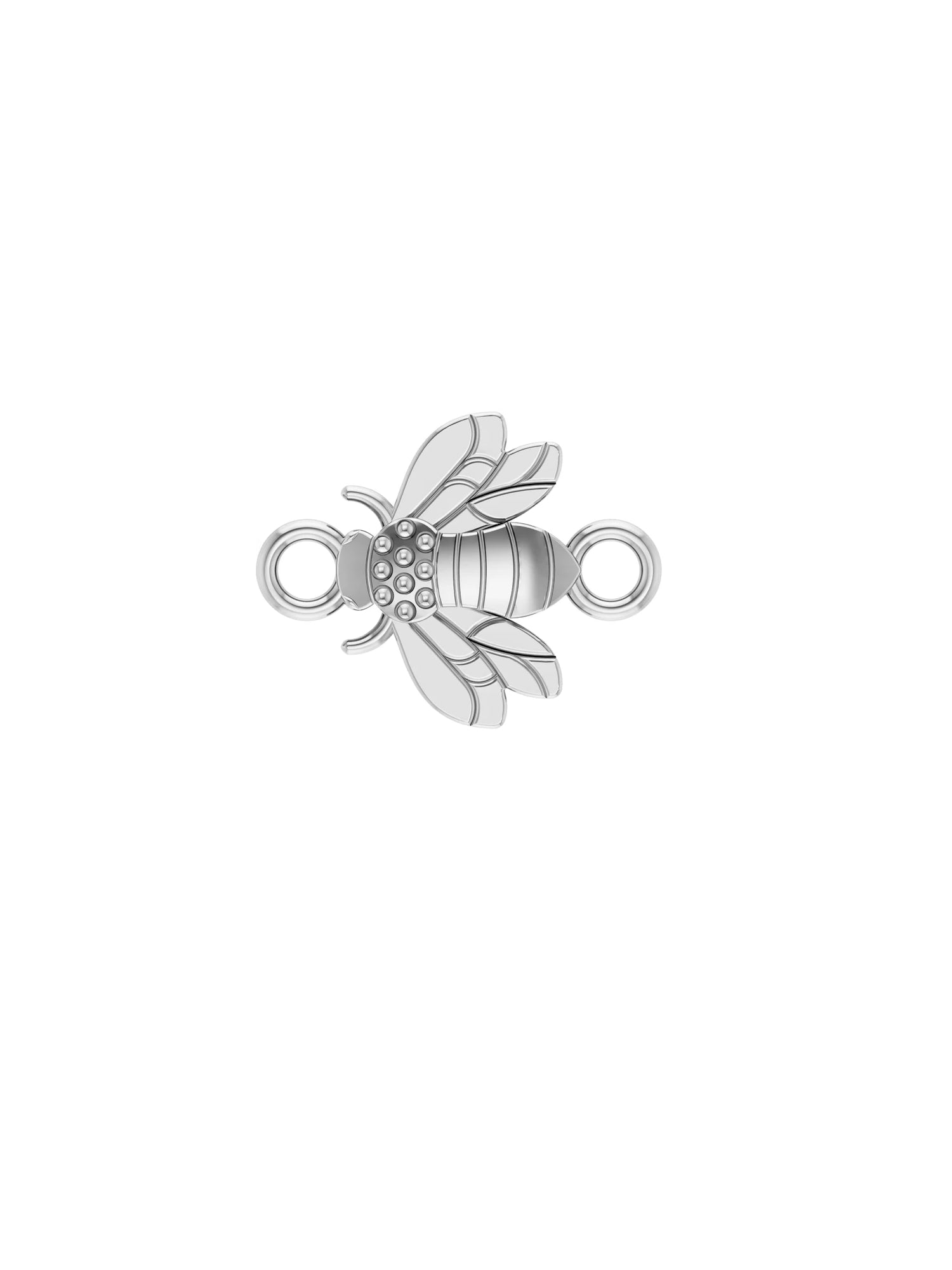 Honey bee charm in sterling silver for Permanent Jewelry