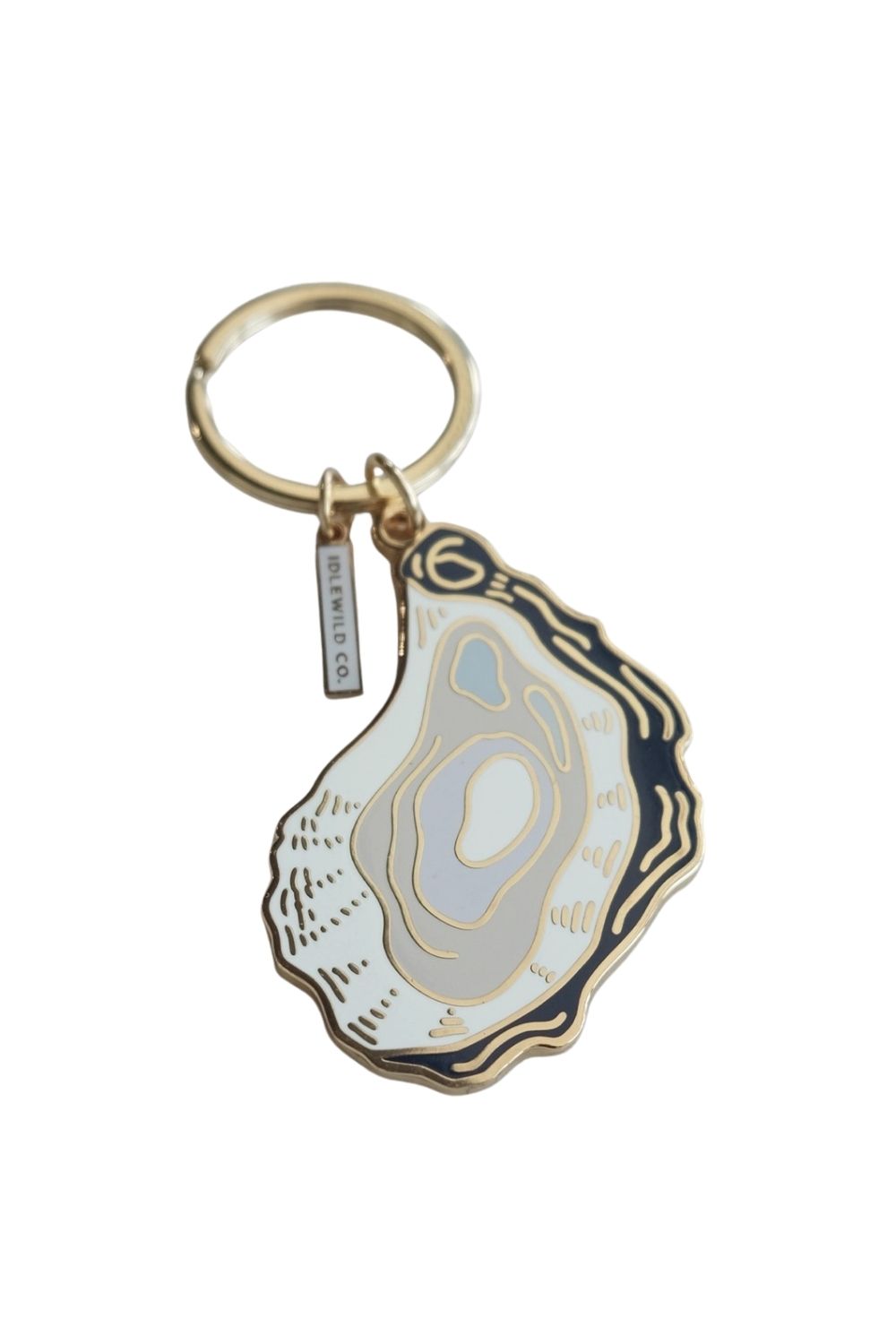 Oyster Shell Keychain