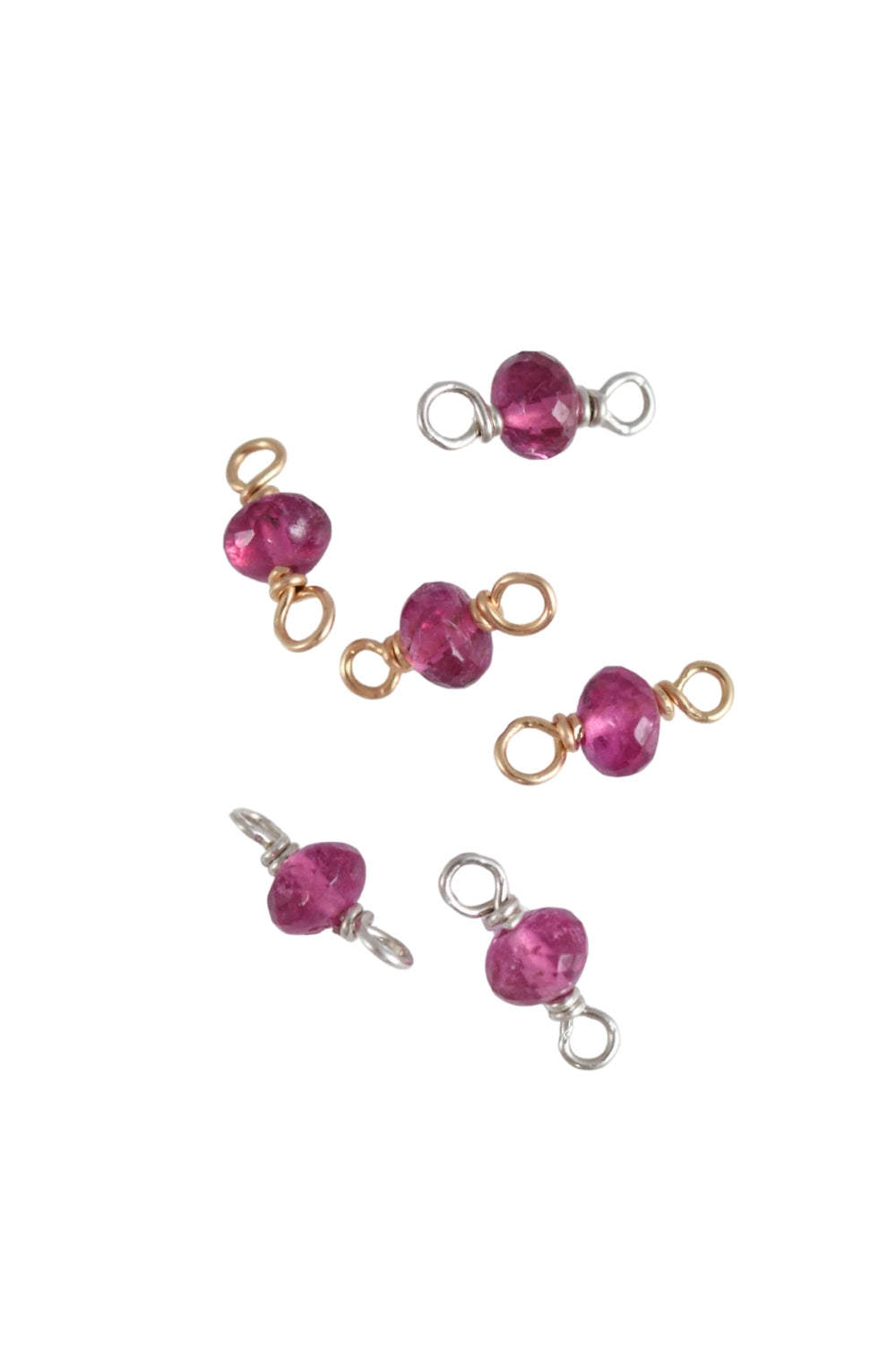 Pink Tourmaline Charm for Permanent Jewelry