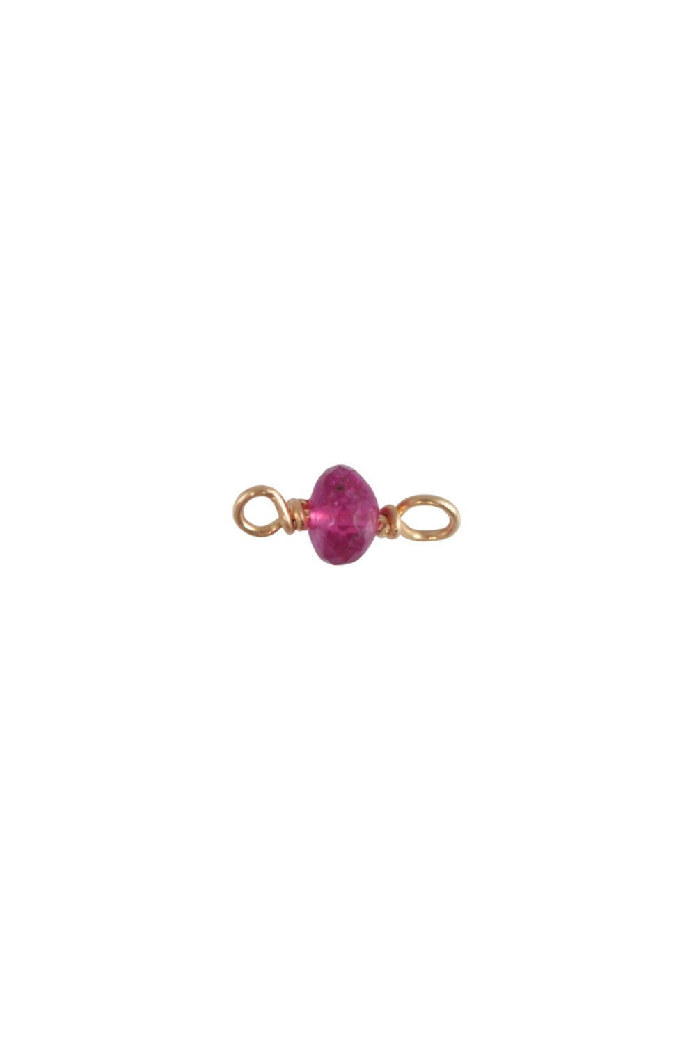Pink Tourmaline Charm for Permanent Jewelry