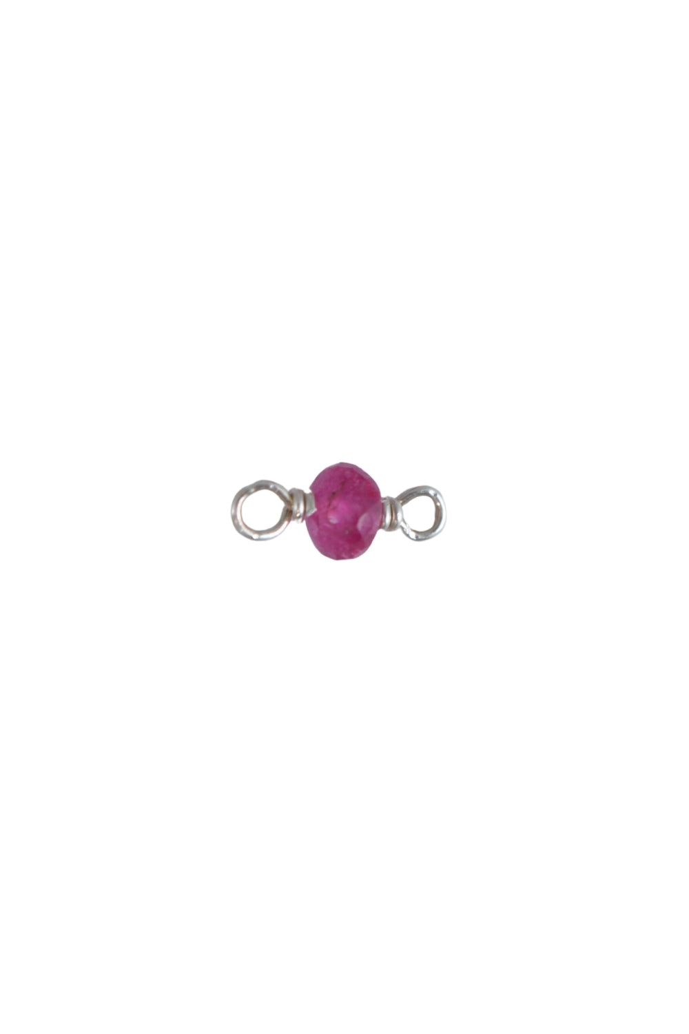 Pink Tourmaline Charm for Permanent Jewelry