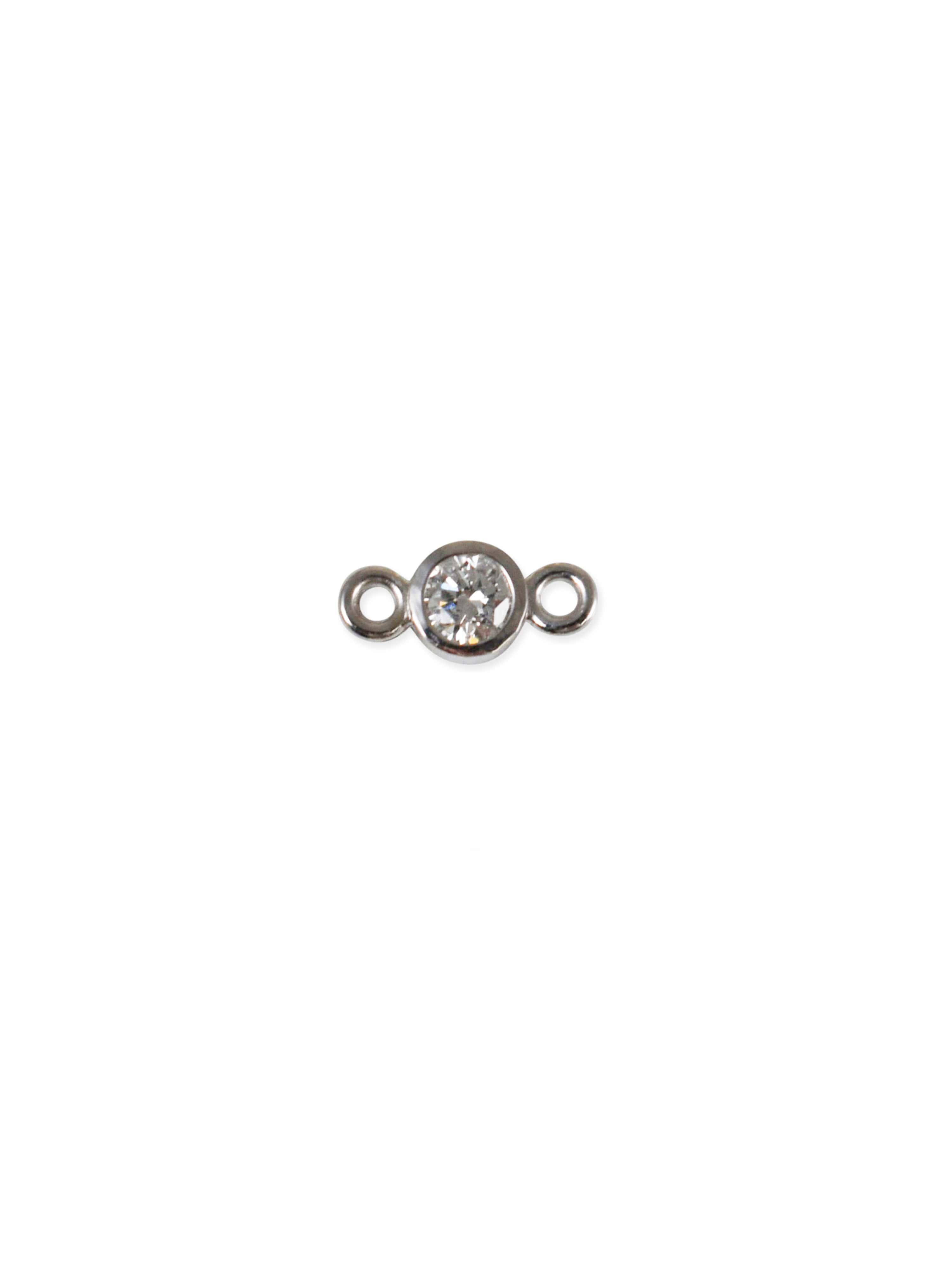 Round Diamond Charm