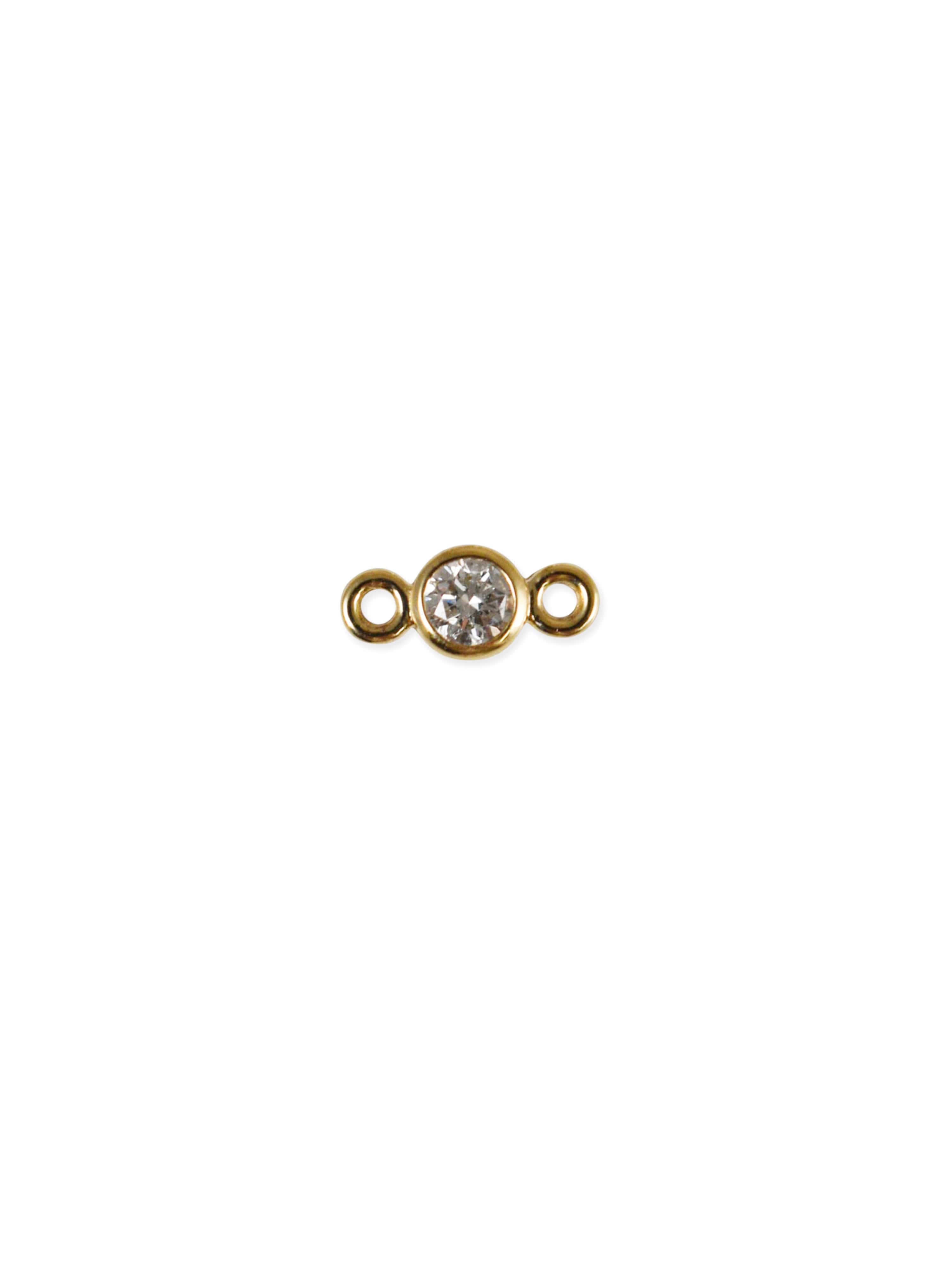 Round Diamond Charm