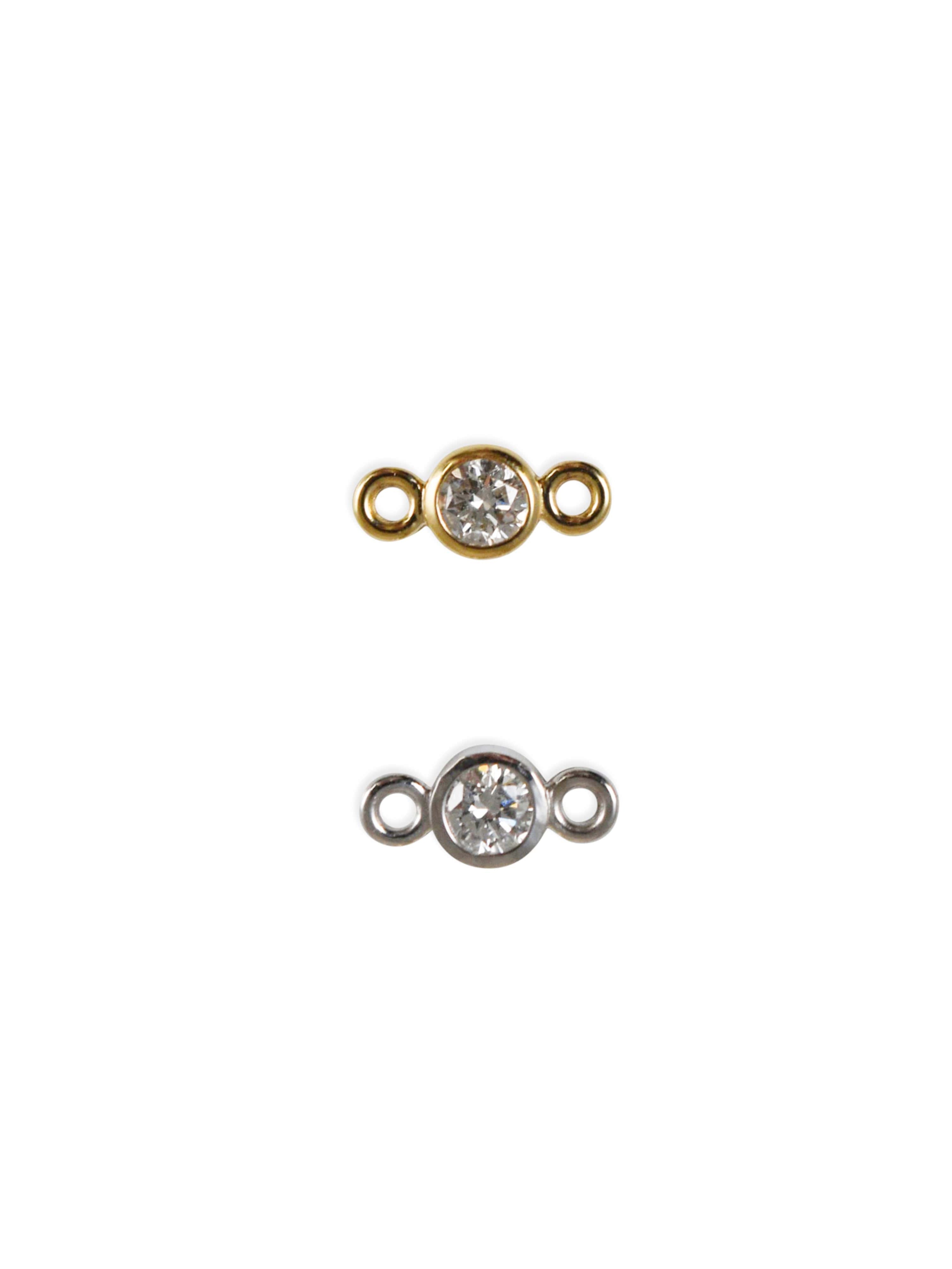 Round Diamond Charm