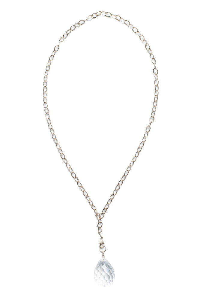 Faceted Crystal Quartz Pendant