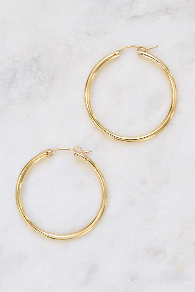 Large Gold Filled Hoops