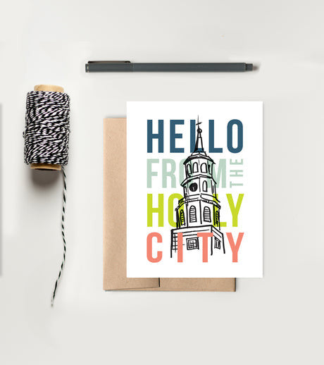 Holy City Greeting Card