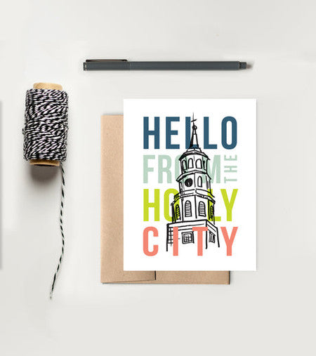 Holy City Greeting Card