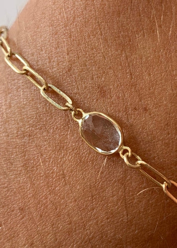 White Topaz - 14kt Gold