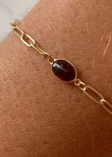 Garnet - 14 kt Gold