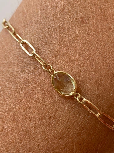 Lemon Quartz - 14kt Gold