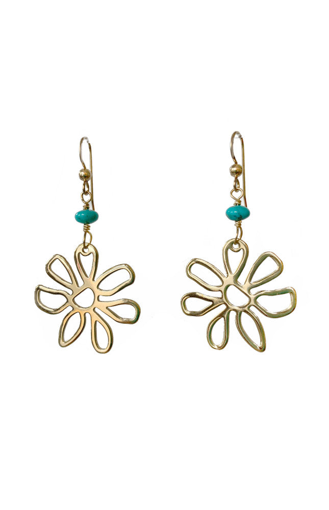 Golden Daisy Earrings