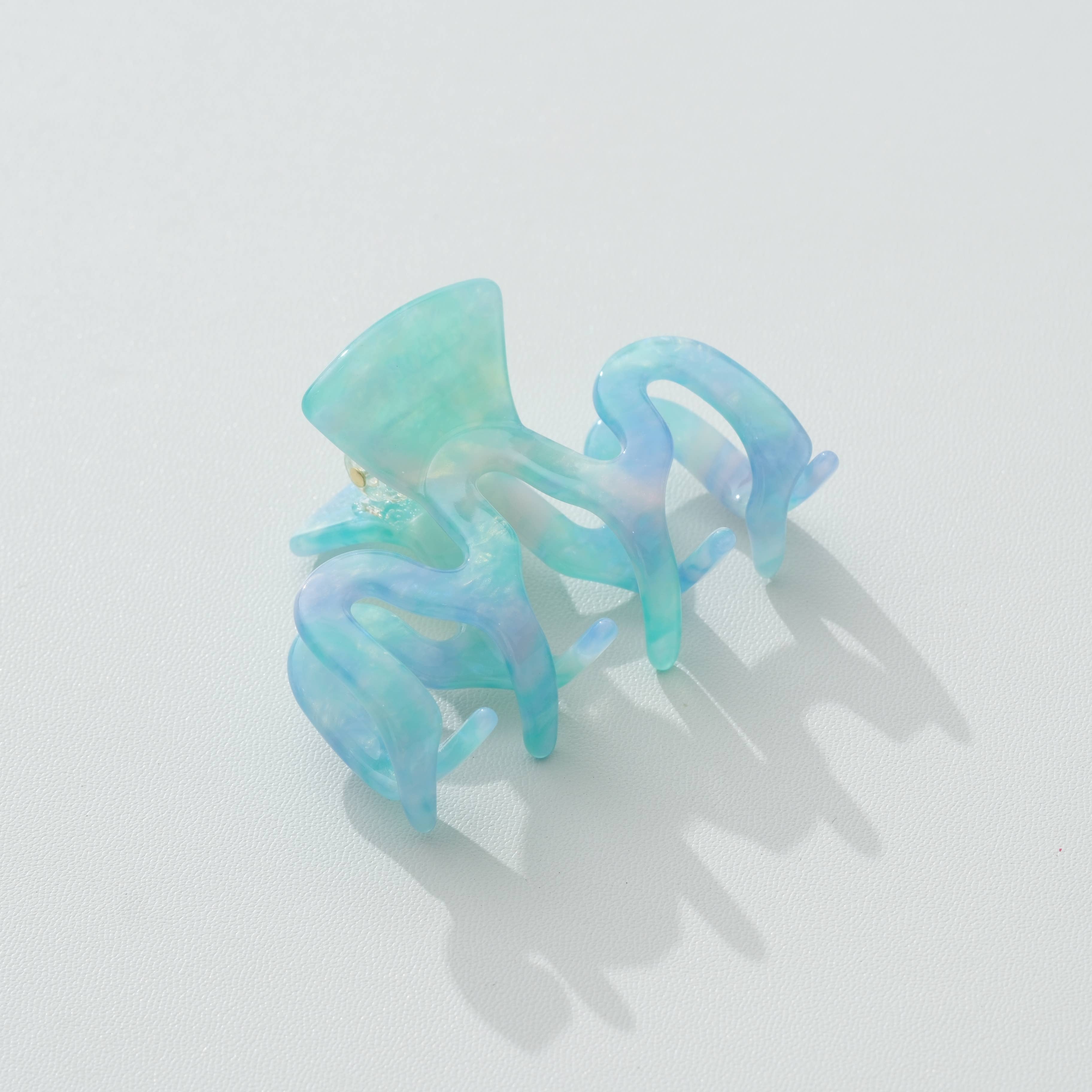 Seafoam Blue Claw Clips