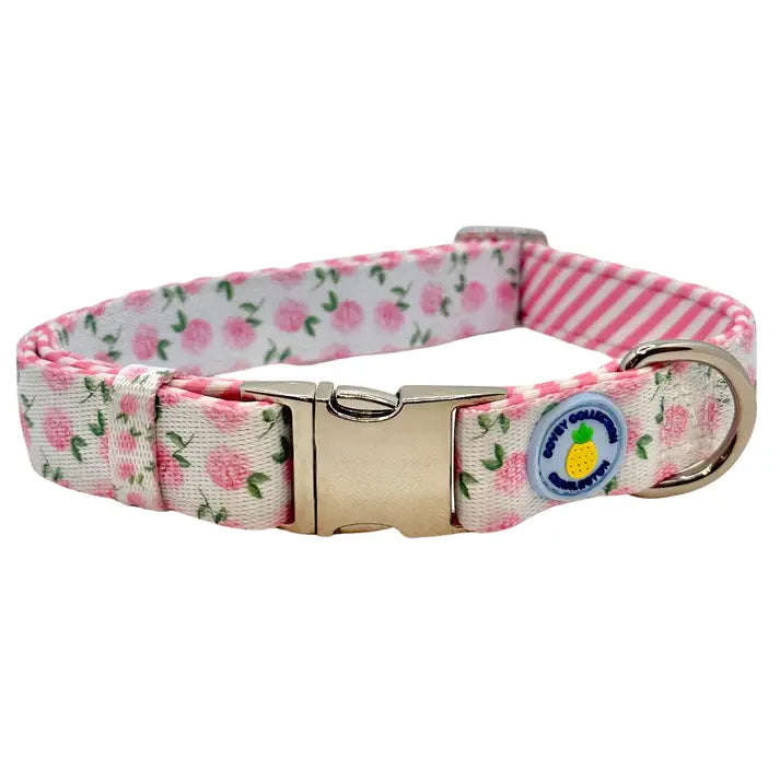 Pink Hydrangea Dog Collar